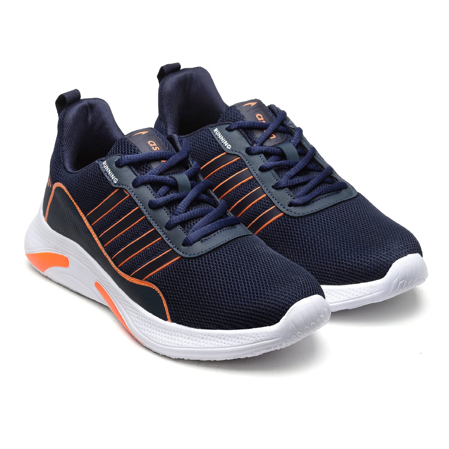 ASIAN Men's Plasma-08 Sports Running,Walking & Gym Shoes Lightweight Eva Sole with Extra Comfort Casual Snaeker Shoes for Men's Blue,Orange