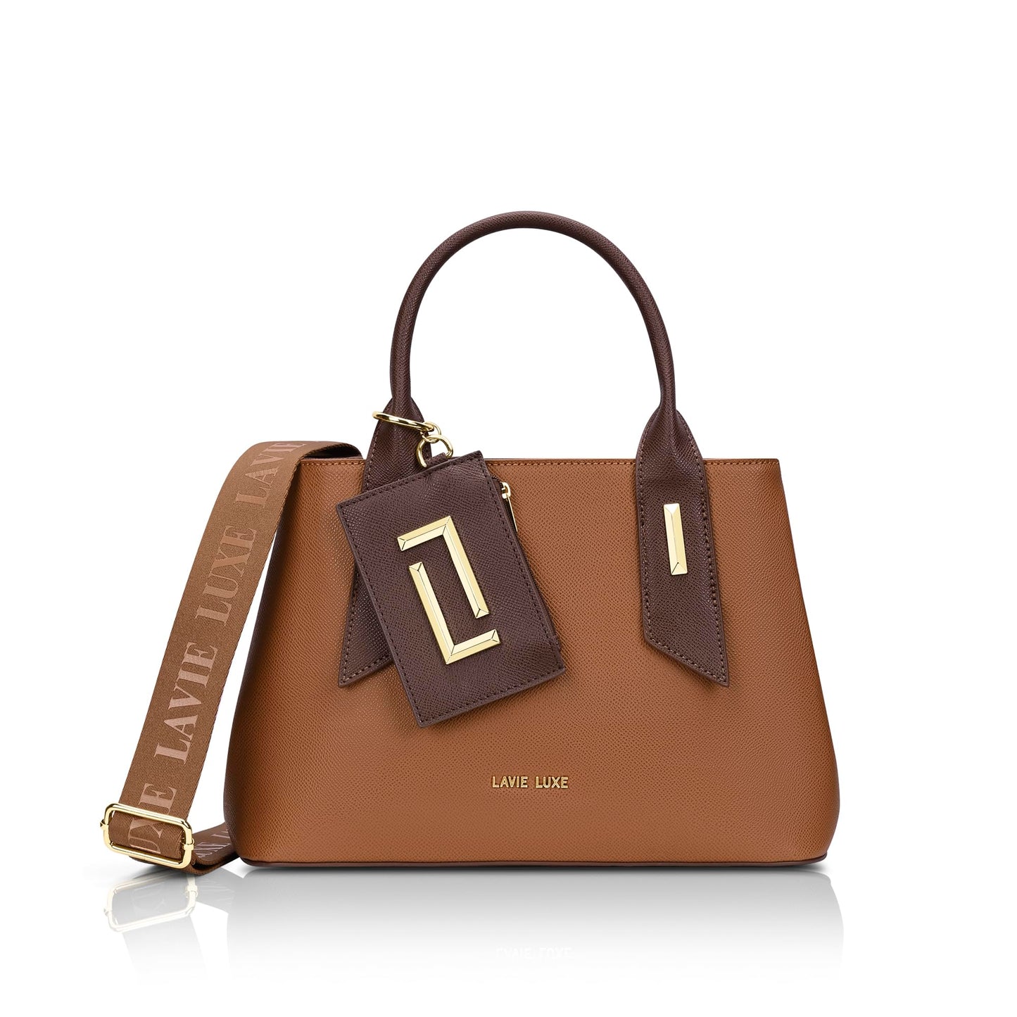 Lavie Luxe Women's Duo Rumba Satchel Bag for Women | Satchel Handbag for Work | Ladies purse | Stylish Shoulder Bag | Gift for Women