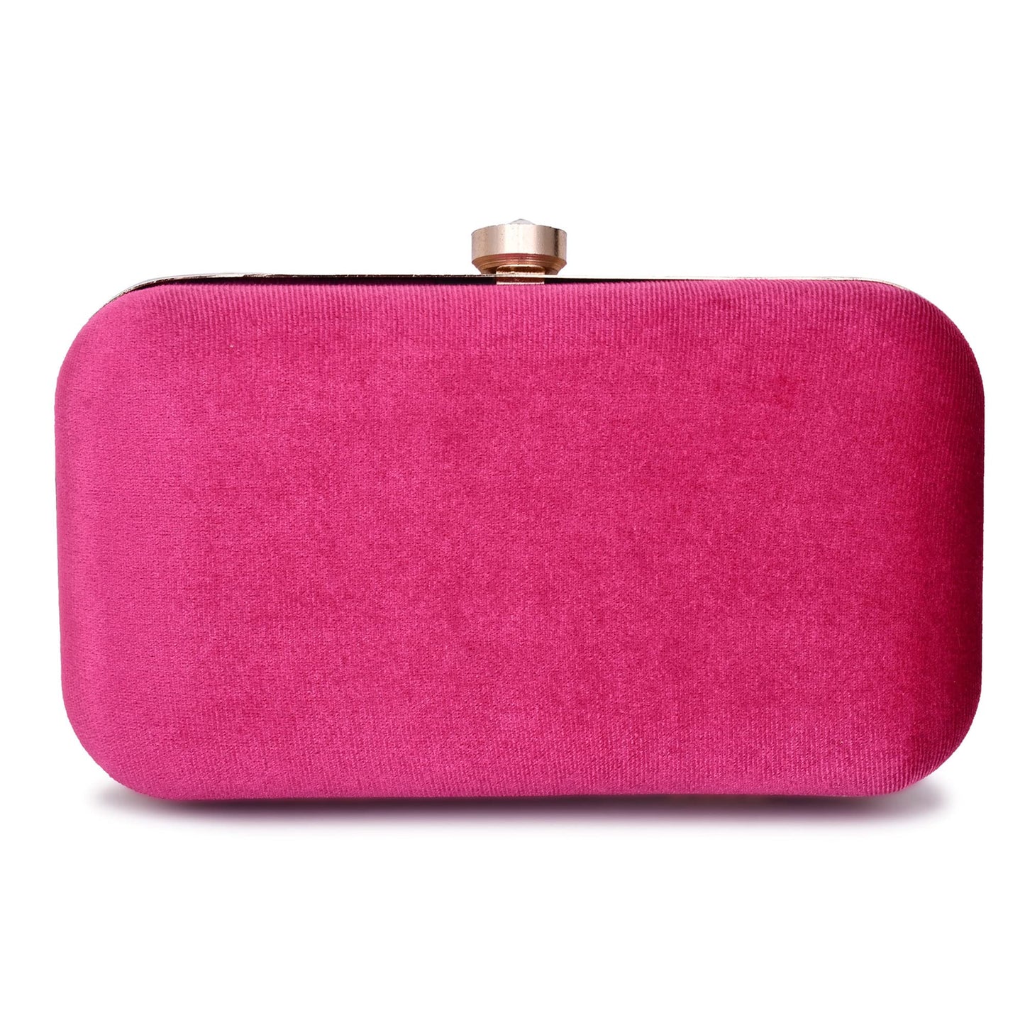 For The Beautiful You Dark Pink Embroidered Women's Clutch (619)