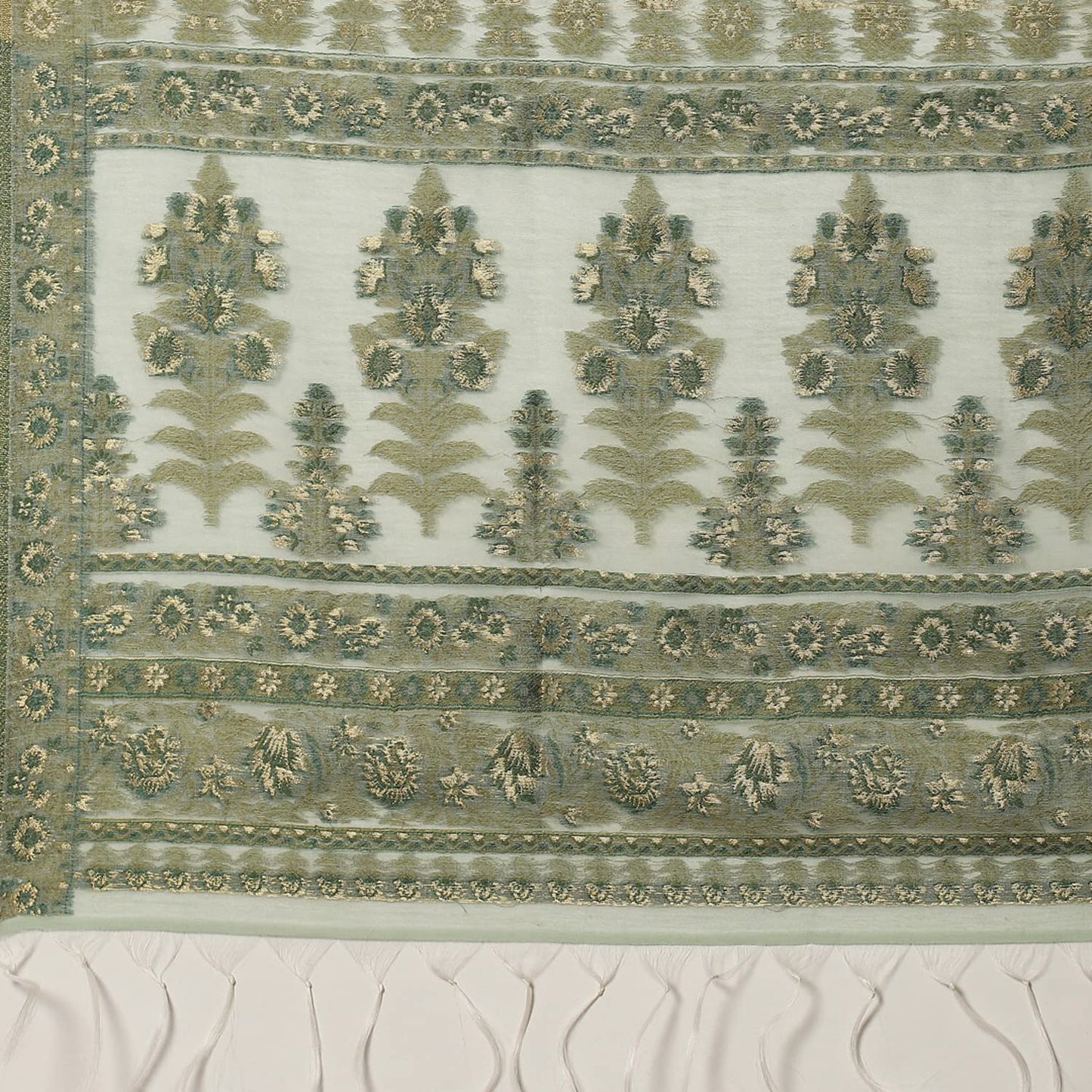 BIBA WOMEN YARNDYED STRAIGHT SALWAR KURTA DUPATTA(SKDASSORTED8385_MINT GREEN_38)