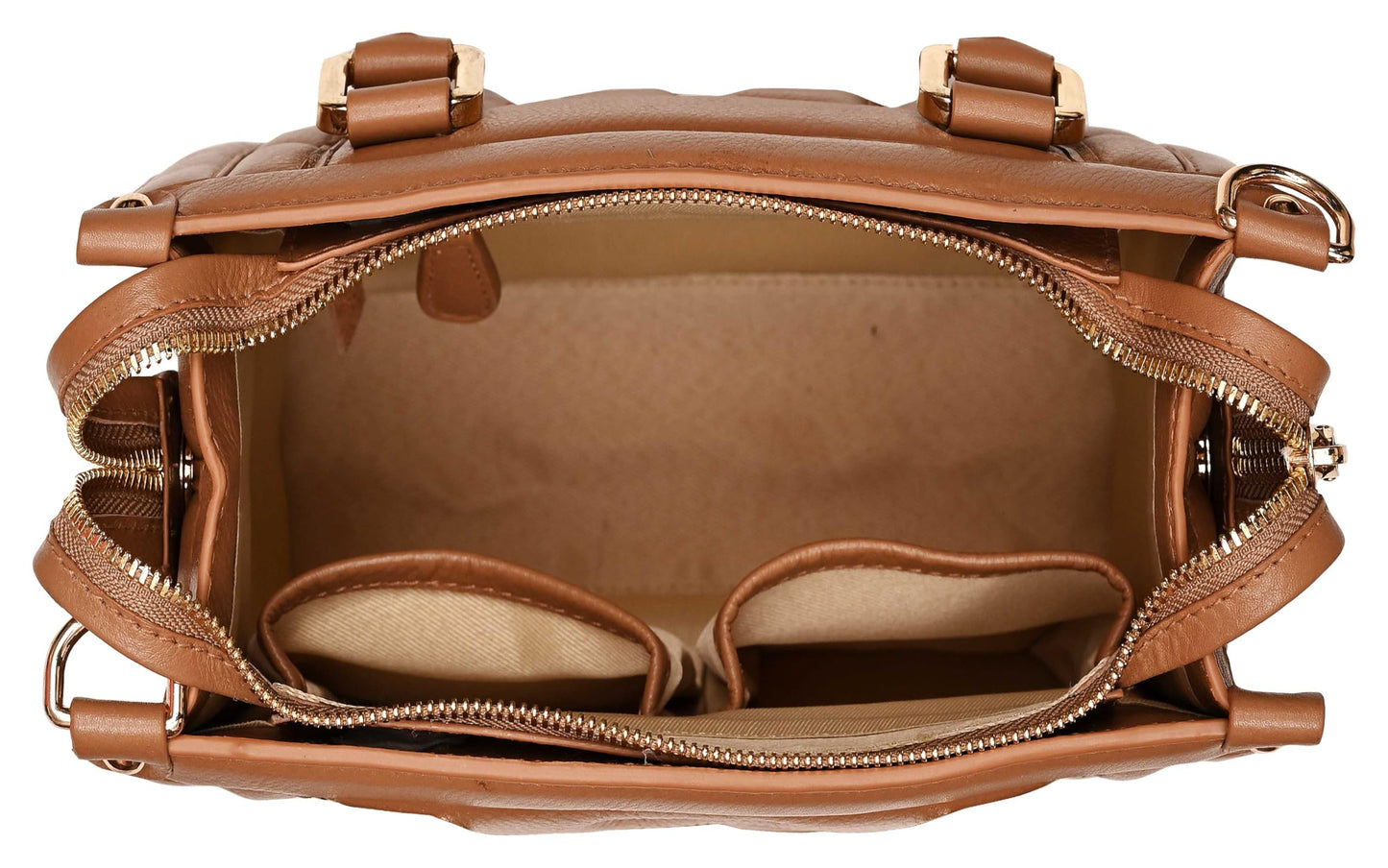 eske Viviana Genuine Leather Women's Handbag (Light Tan)