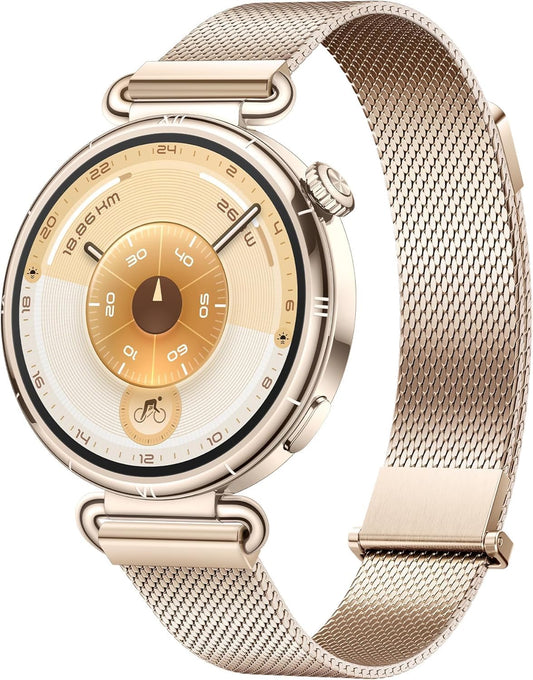 Huawei Watch GT 6 Smart Watch, 41mm, Upto 14 Days Battery Life, Smart Watches with 100+ Sports Mode, Cycling, iOS & Android Compatible, Emotional Wellbeing, Health Monitoring (Gold)