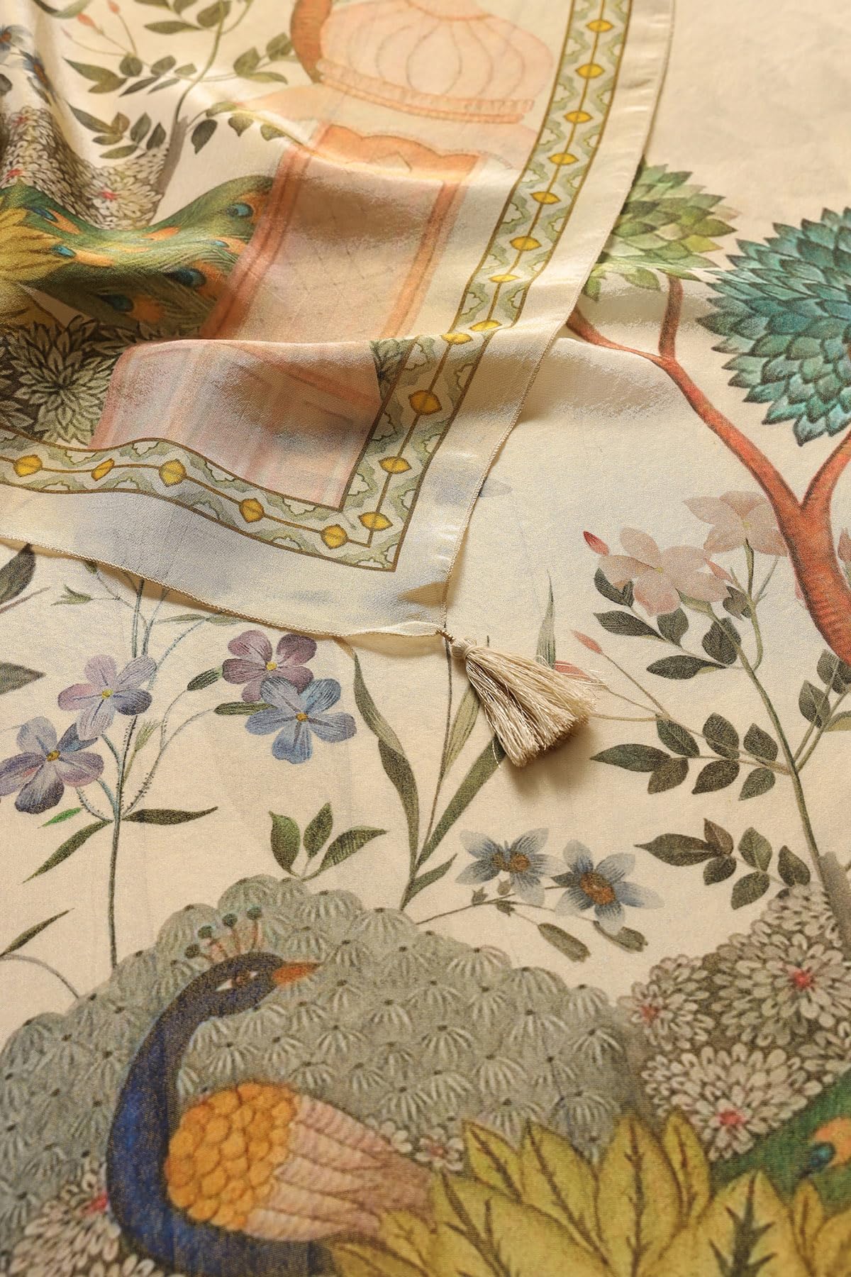 Soch Womens Tissue Botanical Print Suit Set With Sequins