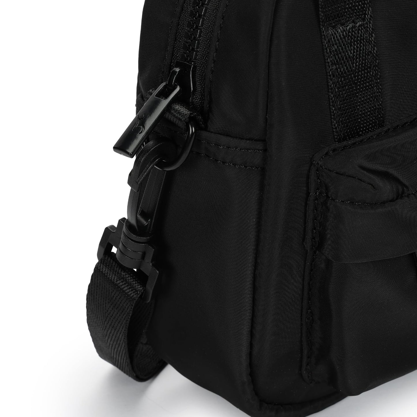 Fastrack Nylon Sling Bag for Women with Bright Chain Detail | Lightweight Crossbody with Zipper Closure, Front Pocket, Detachable Strap | Stylish Everyday Sling for College, Errands, Streetwear Looks