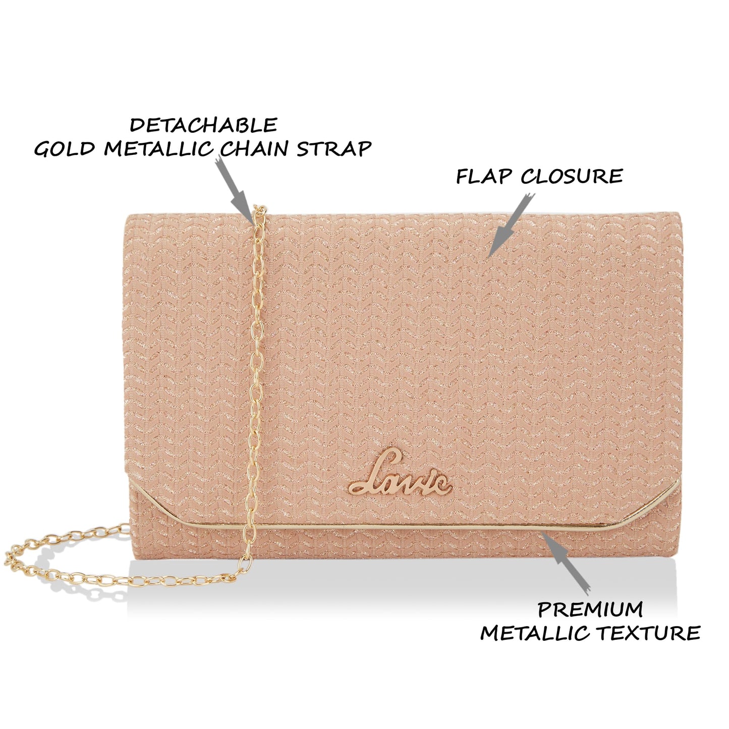 Lavie Women's Spark Ava Envelope Clutch | Ladies Purse Handbag