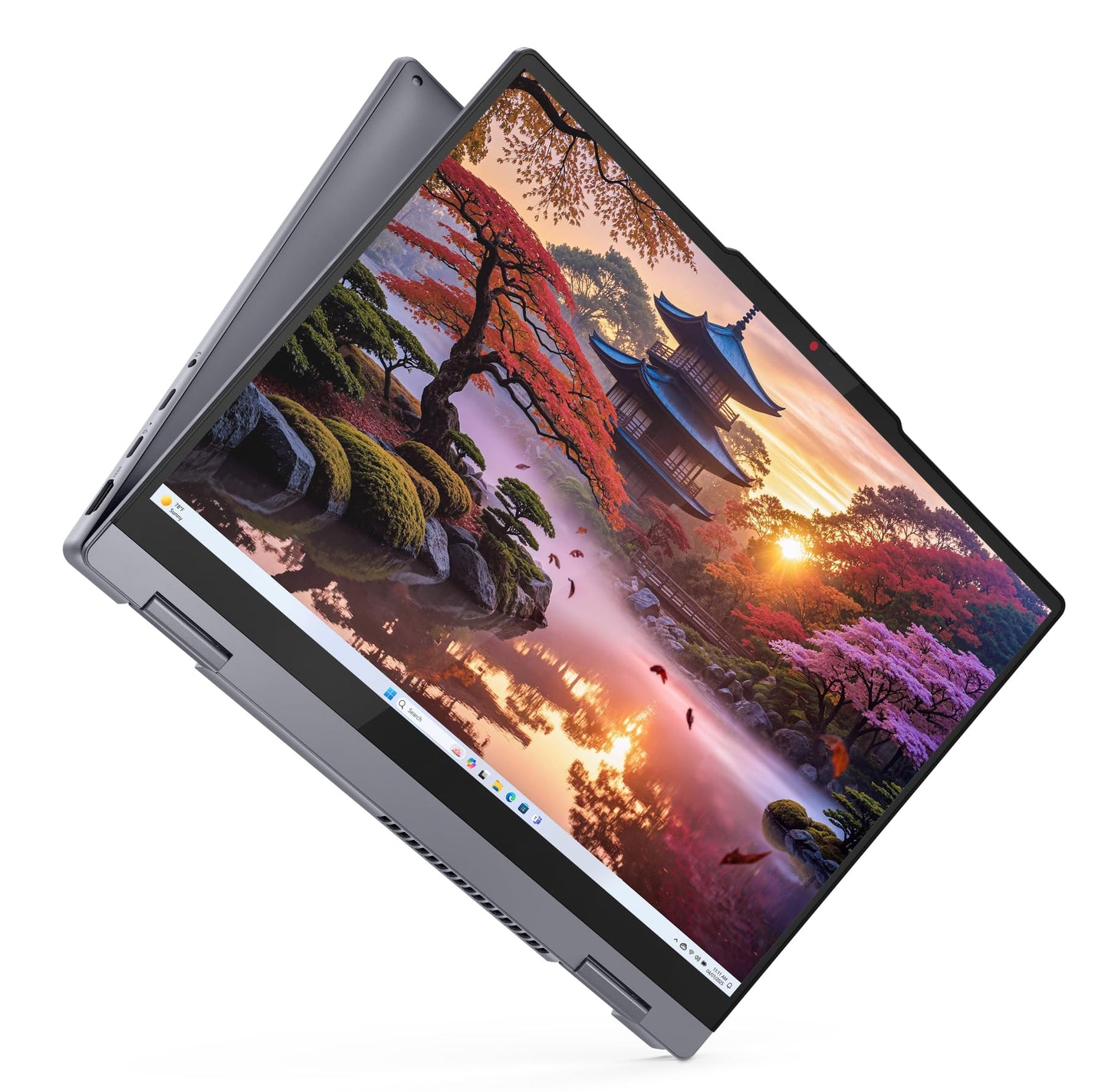 Lenovo IdeaPad 5 2-in-1 AMD Ryzen AI 7 350 (16GB RAM/512GB SSD/14 (35.5cm)/WUXGA IPS/Copilot+PC/Windows 11/Office 2024/Lenovo Digital Pen 2/1Yr ADP/Grey/1.6Kg), 83KT000JIN Convertible Laptop