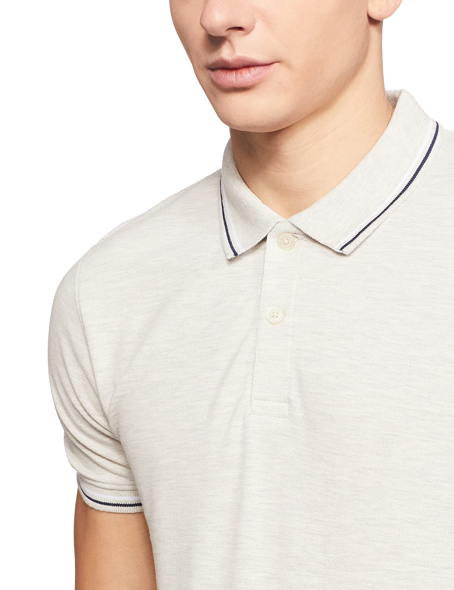 Max Men's Slim Tshirt (NOOSNMPTPEM1ECRU_Ecru L)