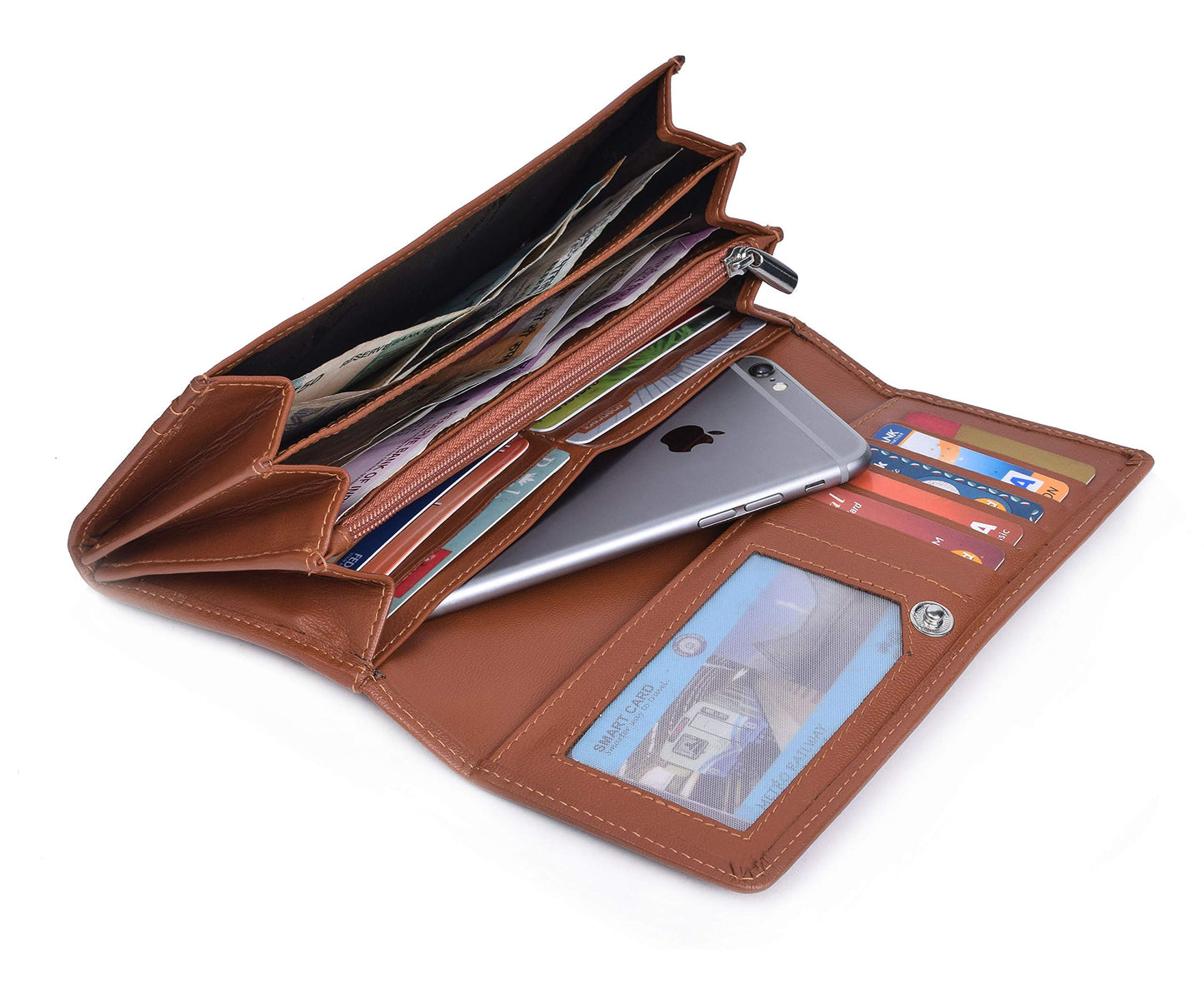 URBAN FOREST Natalie Cognac Womens Leather Wallet