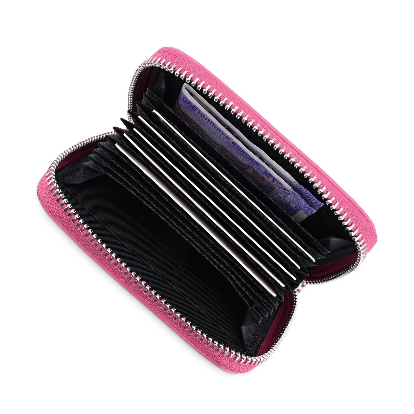 Fastrack Women Faux Leather Everyday Casual Wallet,Pink