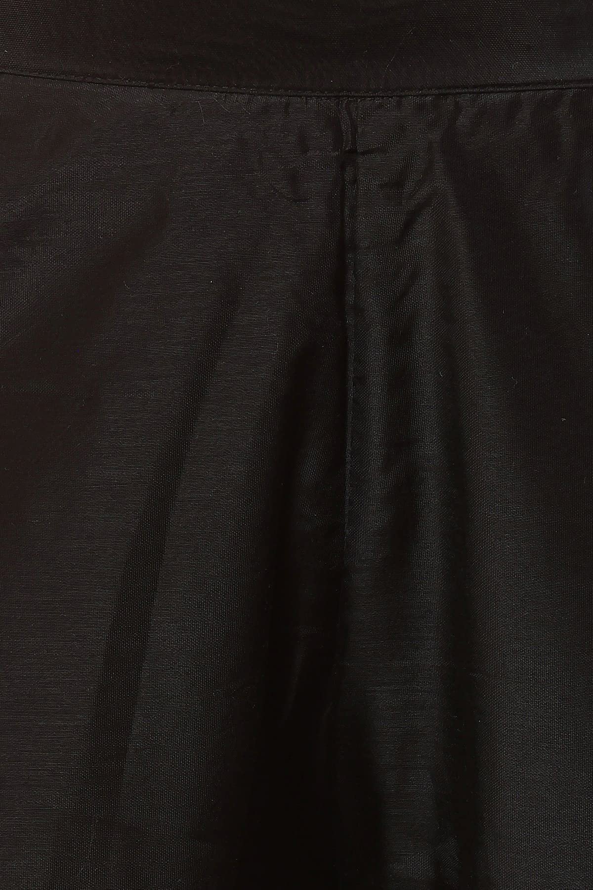 Soch Black Chanderi Straight Pant with Embroidered Borders and Sequins
