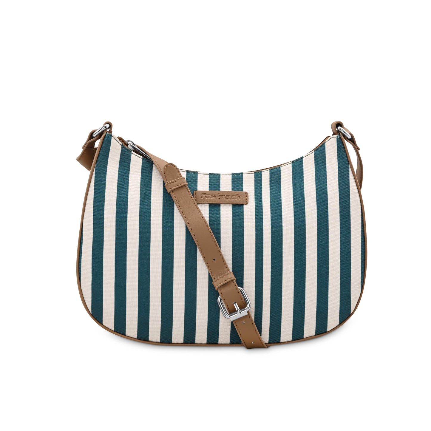 Fastrack Striped Crescent Casual Sling Bag for Women, Girls and Ladies
