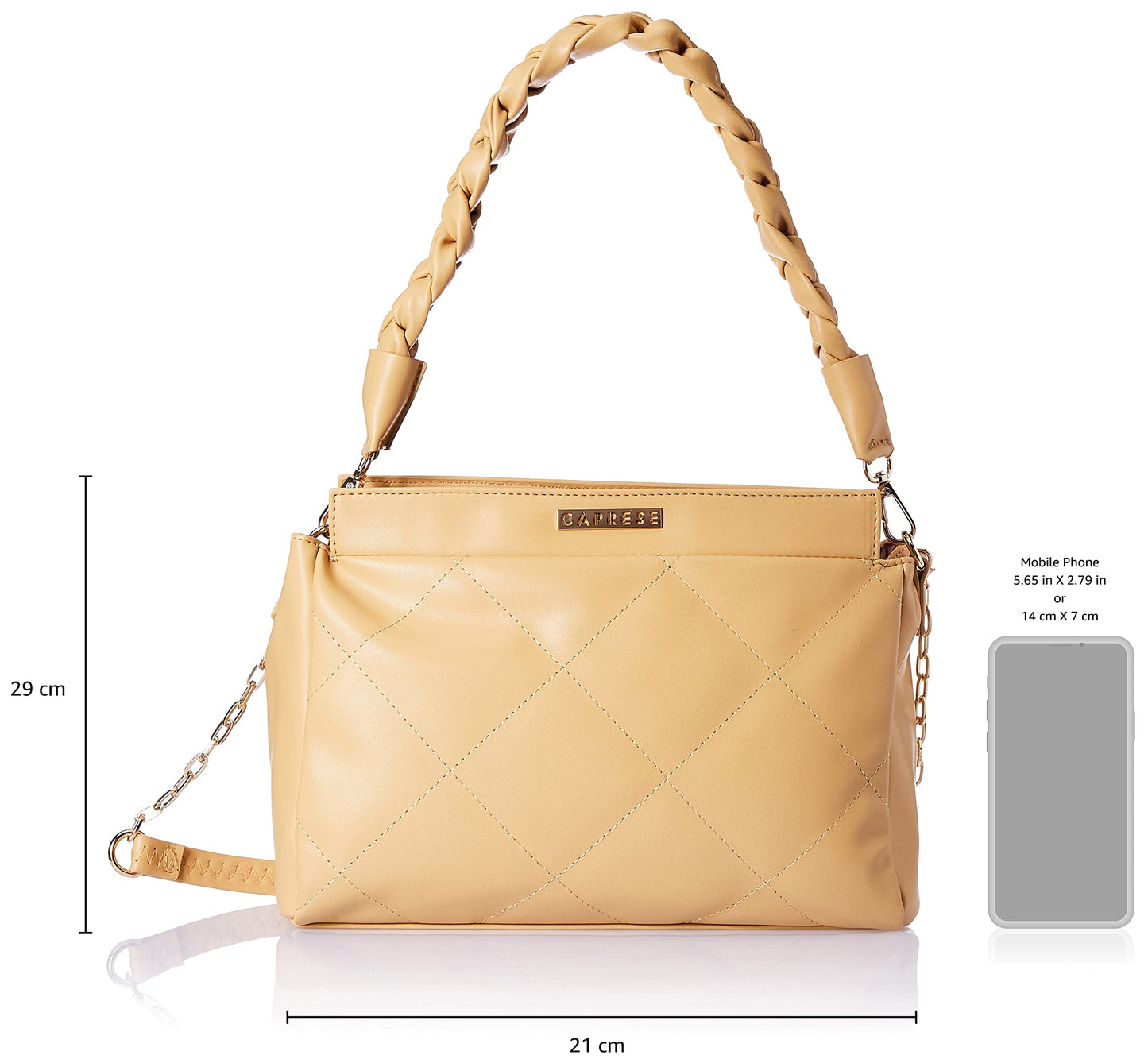 Caprese womens CANDELLA S Small SOFT YELLOW Satchel