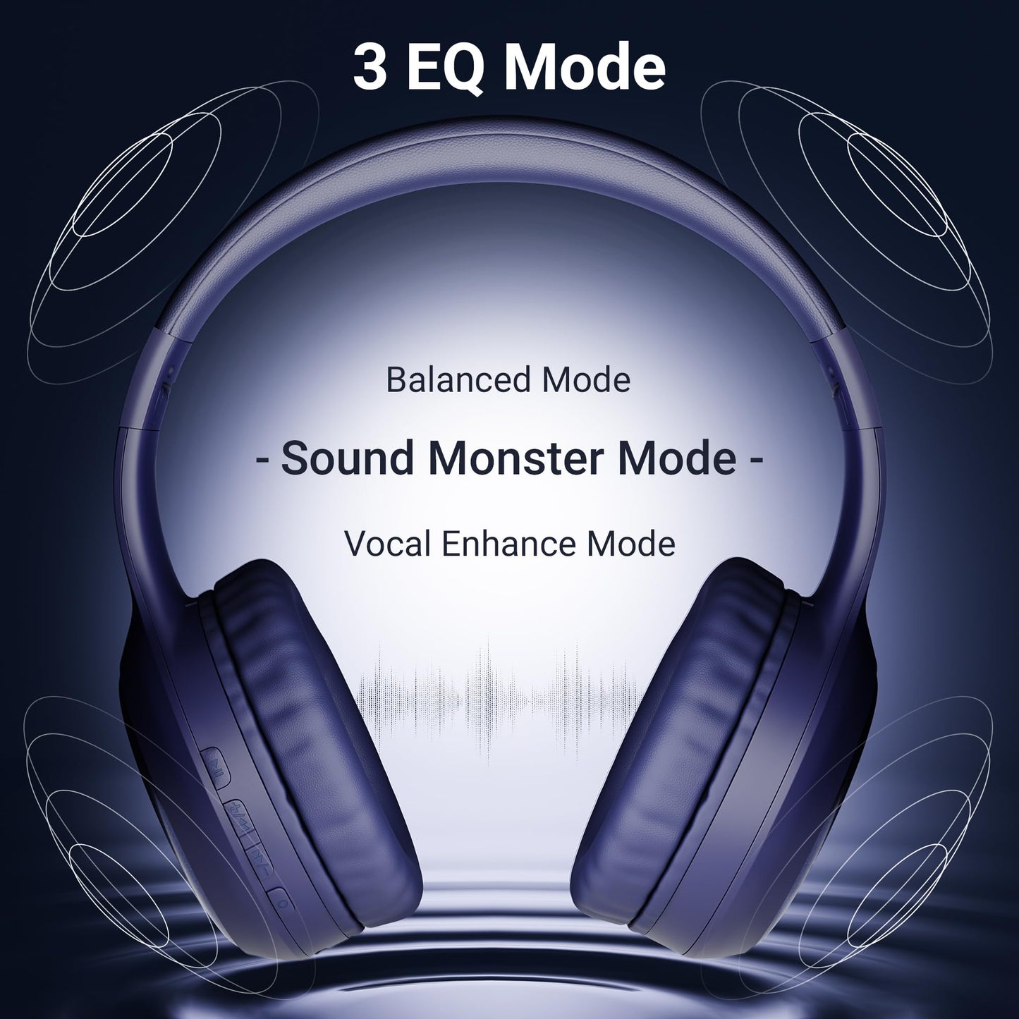 ZEBRONICS Thunder Max Bluetooth Over Ear Headphone with 120*Hrs Playback, 3 EQ Modes, 40mm Bass Driver, Fast Charging, ENC, Gaming Mode, Dual Pairing, BT v5.4, AUX, Metallic Finish (Purple)