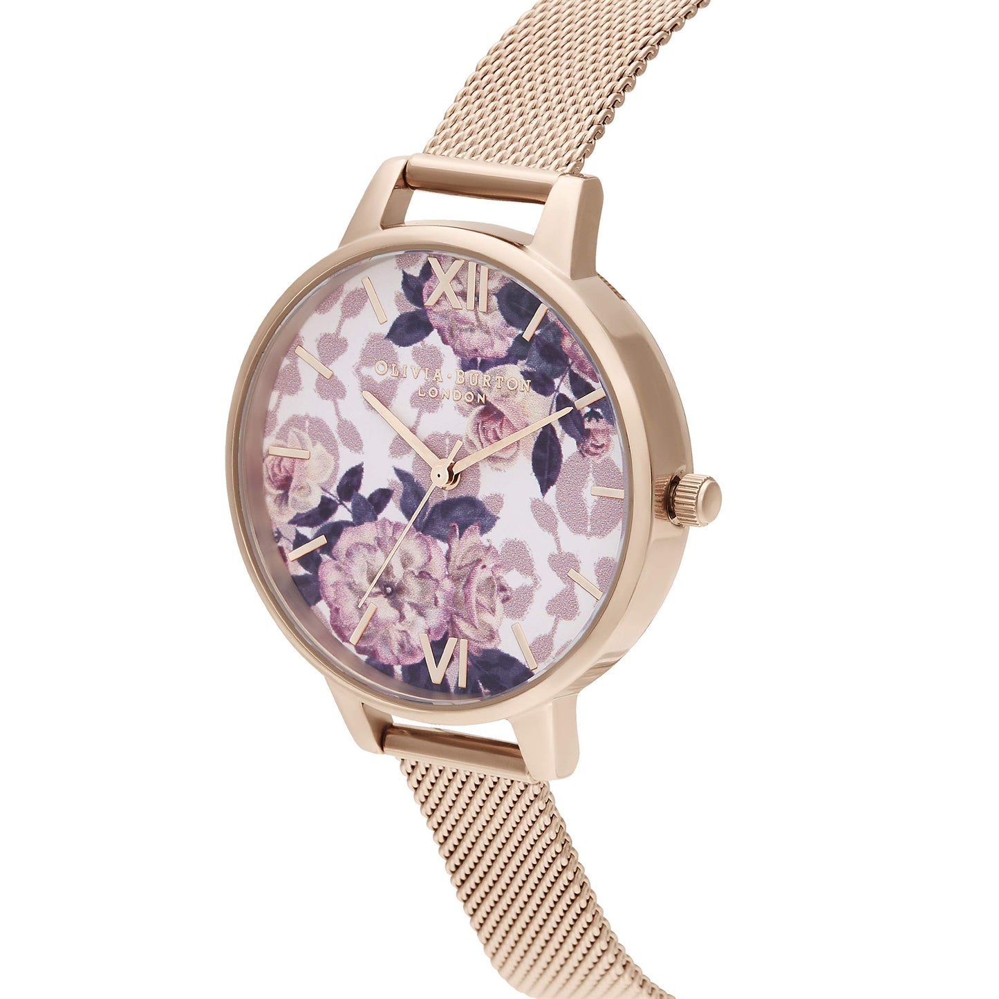 Olivia Burton Wild Flower Analog White Dial Women's Watch-OB16LP01W/NCOB16LP01W