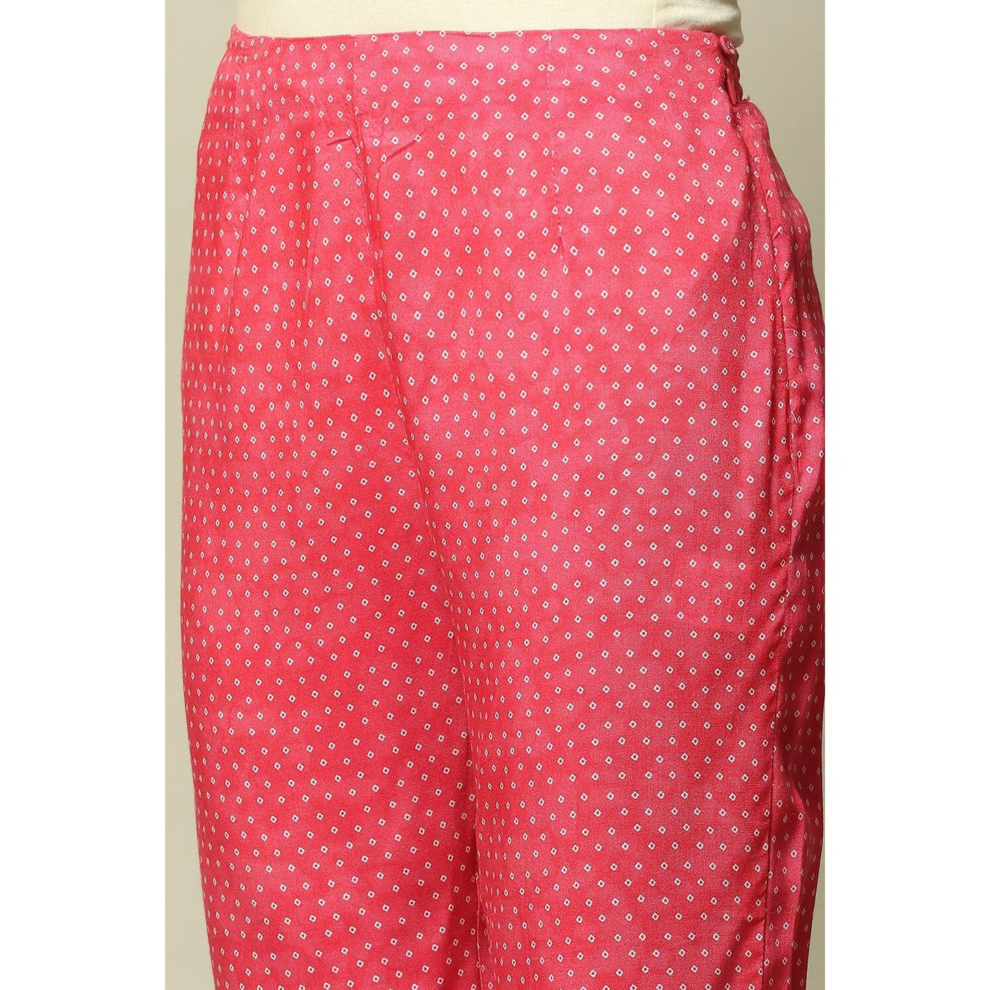 Rangriti Women's Straight Pants (GLBLBNDHN18890AW23PNK_Pink