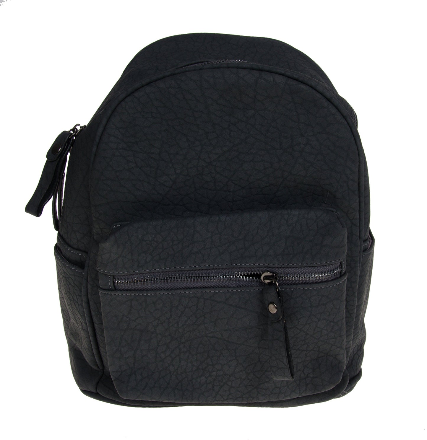 Artisan Crafted Leather Look Handbag Backpack/College Bag/Office Bag (Dark Grey) For Women/Girls