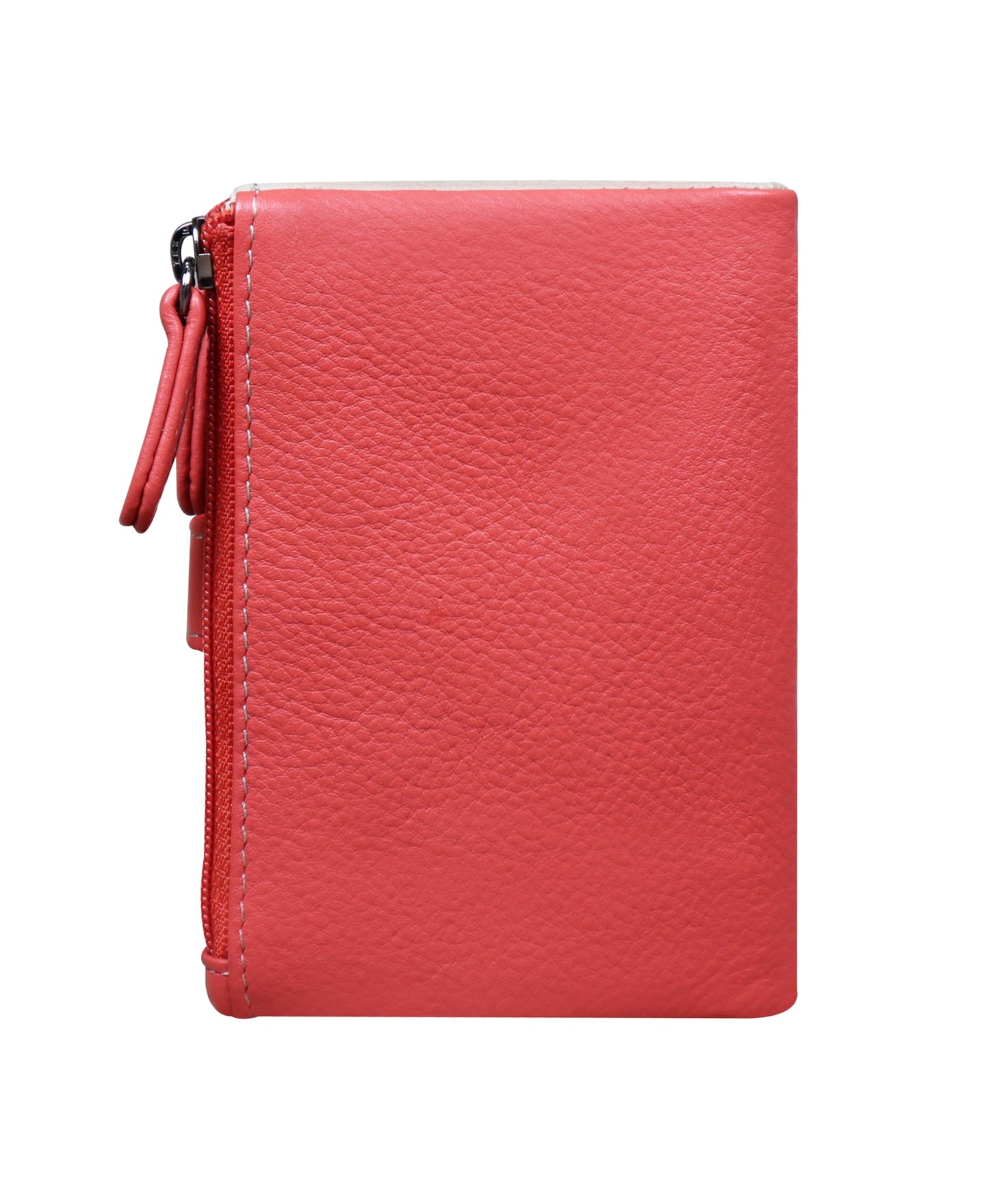 Calfnero Women's Genuine Leather Wallet-Long Purse Wallet with Multiple Card Slots, Zip Pocket and Note Compartment (Rose-Taupe)