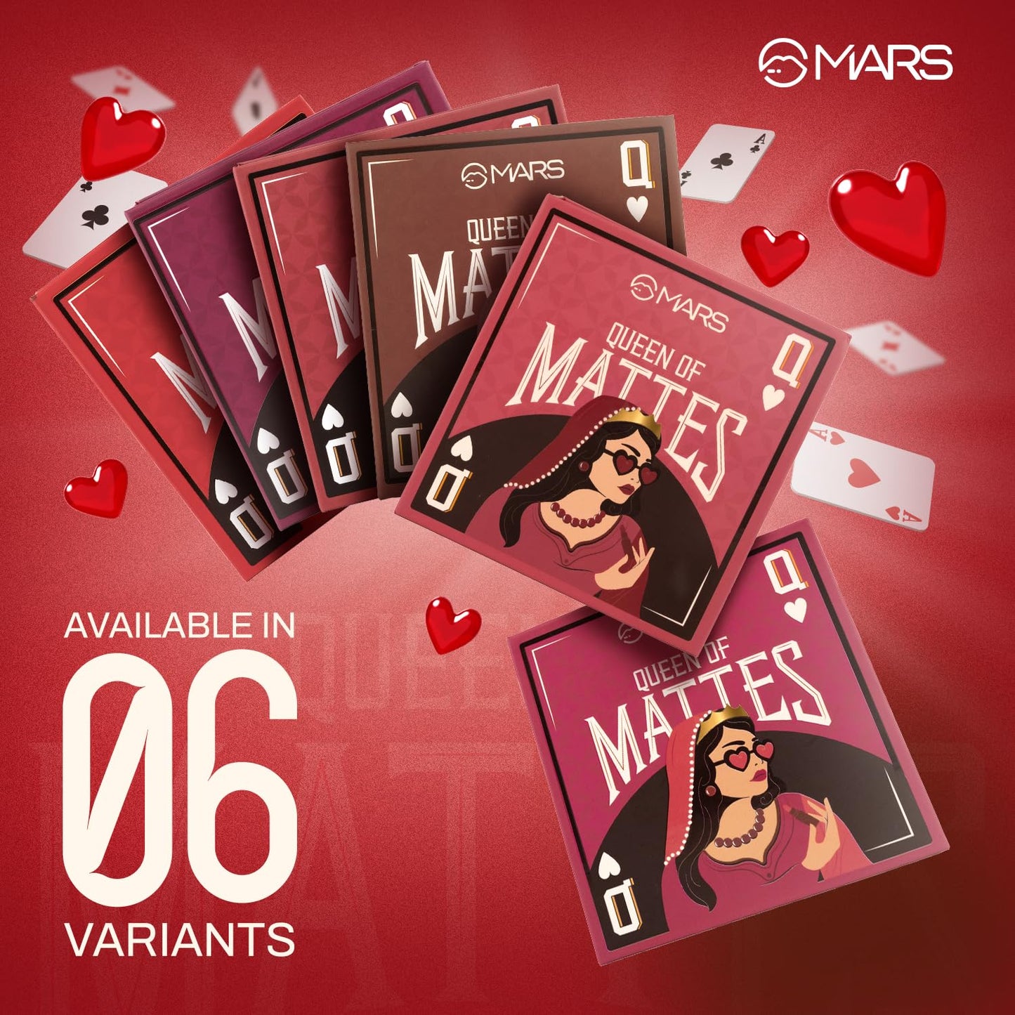 MARS Queen of Mattes Liquid Lipsticks Box Set of 3 (13.5 ml) (BROWNS) | Smudgeproof & Transferproof | Intense Pigmentation Long-Lasting Wear | Customizable Colors | Matte Finish