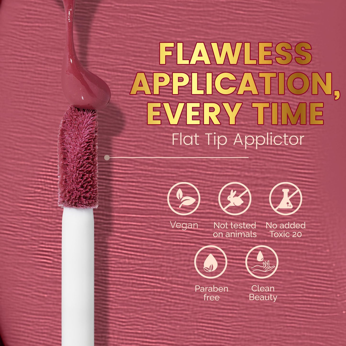 Parul Garg Beauty Silk Matte Liquid Lipstick | Long-Lasting & Smudge-Proof | Soft Matte Finish | Vegan & Clean Beauty | Hydrating with Shea Butter & Vitamin E | Shubh (Perfect Nude) | 2.5ml