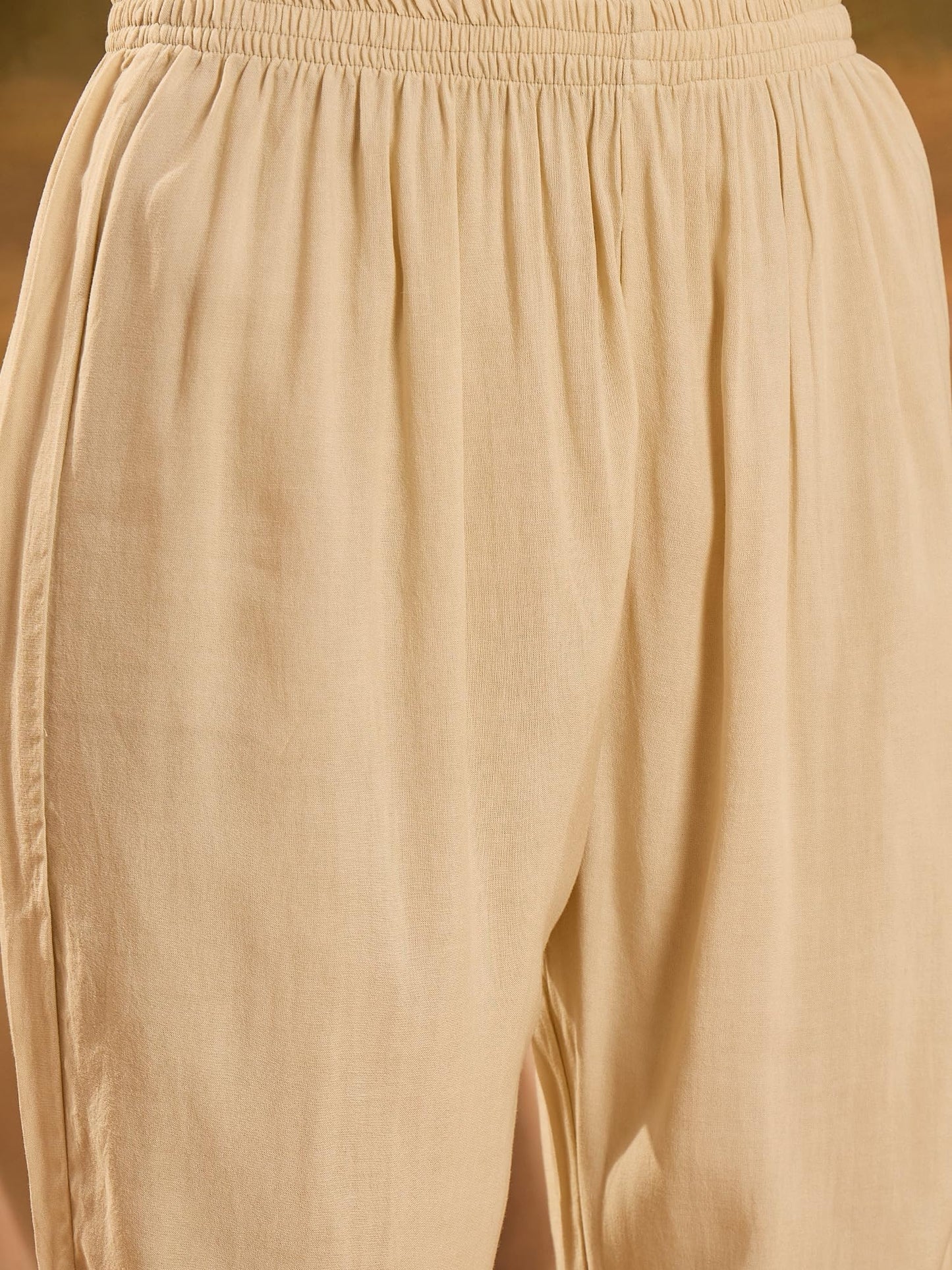 Stylum Women's Printed & Embroidered Soft Organza Straight Kurta Pant Dupatta Set