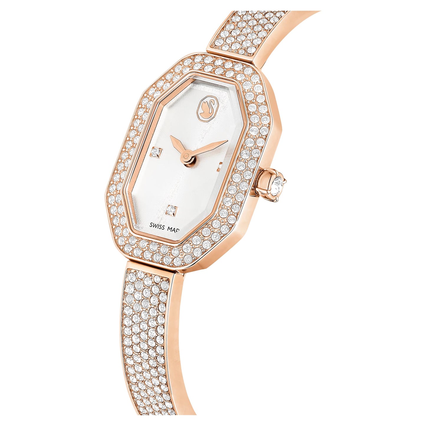 Swarovski Womens Dextera Bangle Analog Watch Swiss Made, Metal Bracelet, Rose Gold Tone, Rose Gold-Tone Finish 5672992