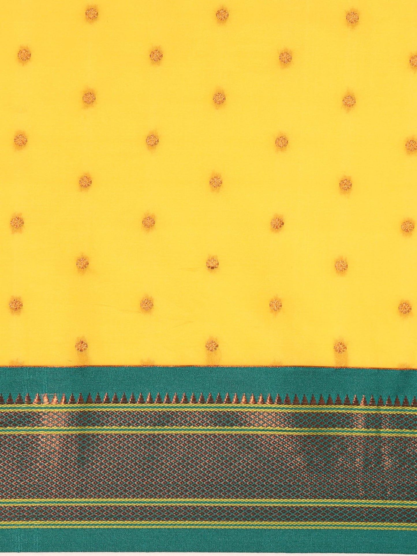 Varkala Silk Sarees Women's Kadiyal Soft Silk Maharani Paithani Saree With Blouse Piece (V241A321-COPR_Gold & Rama)