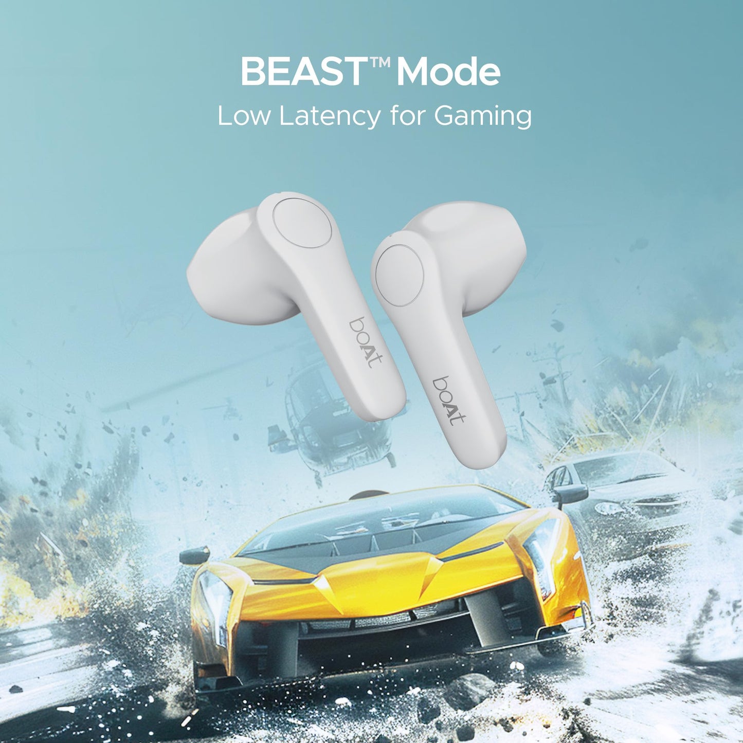 boAt Airdopes Atom 81 Pro, 100Hrs Battery, 4Mics ENx Tech, 50ms Low Latency, 13mm Drivers, Fast Charge, IPX5, v5.1 Bluetooth Earbuds, TWS Ear Buds Wireless Earphones with mic (Ivory Elegance)