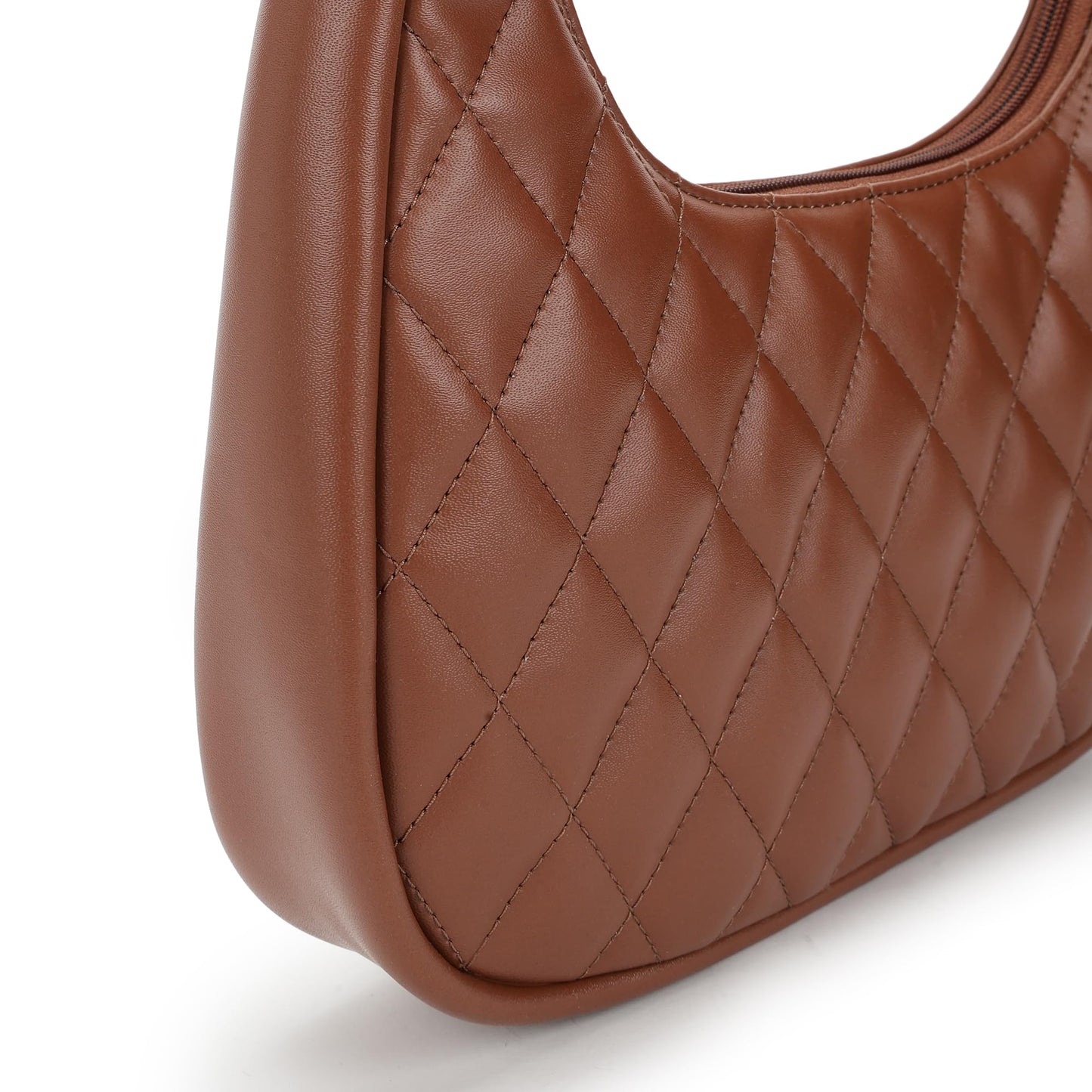 Fastrack Quilted Crush Shoulder Bag | Faux-Leather Women’s Bag | Zipper Closure with Silver Strap Accents & Utility Pockets | Gifts for Women