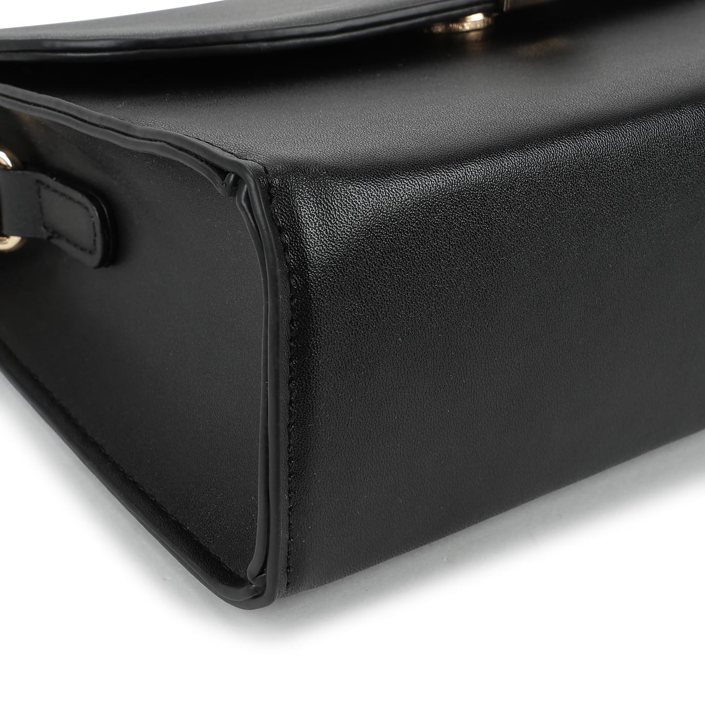 Fastrack Solid PU Structured Handheld Bag For Women, Girls and Ladies | with Detachable Sling Strap and Button Closure | Ladies Purse Handbag | Trendy Handbags for Women