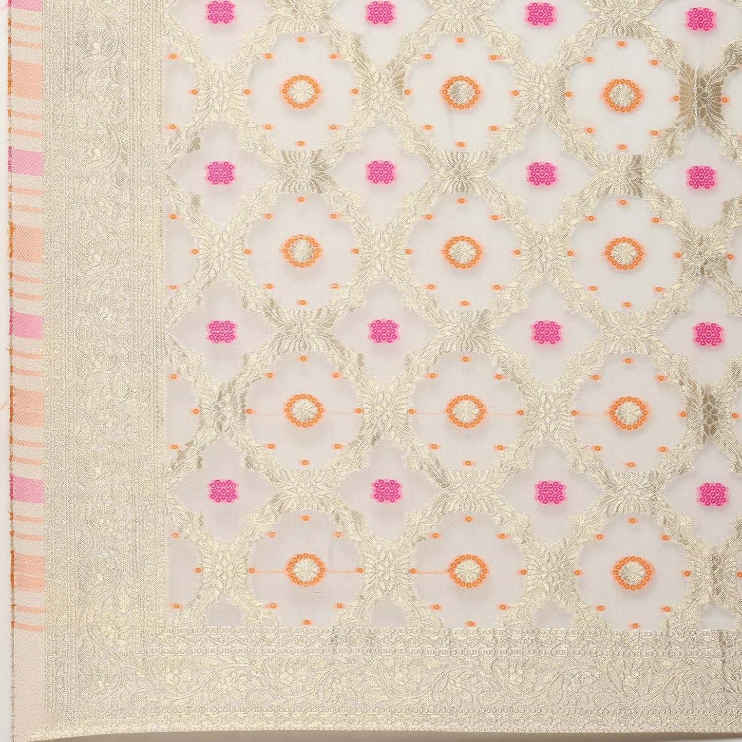 BIBA Women's Orange Polyester Blend Anarkali Suit Set (SKDTGLDWE9622AW24ORG