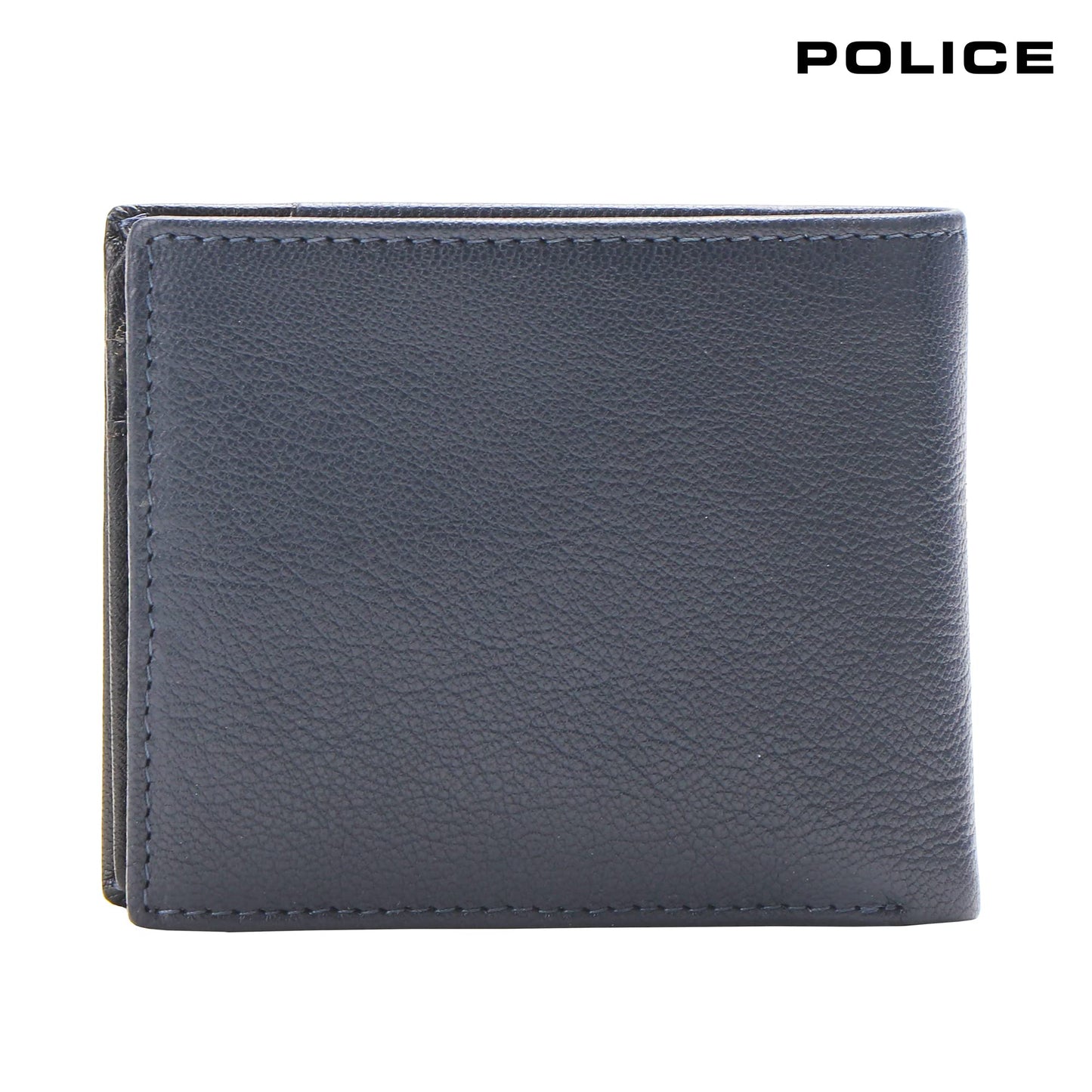 Police Rapodo Genuine Leather Men's Bifold Coin Wallet|Gents Leather Purse with Card Holder, Coin Pocket, Gifts for Men - Navy/Black