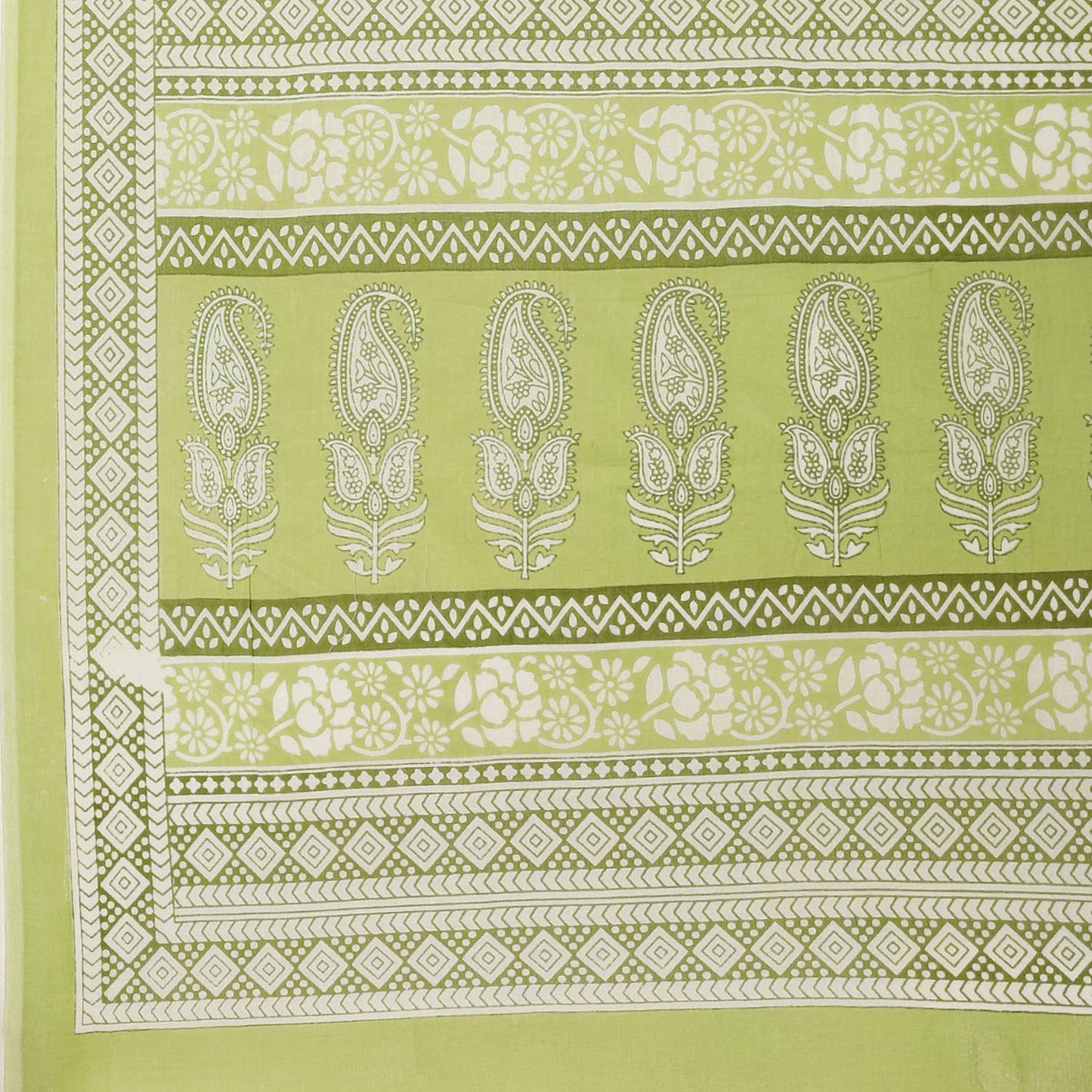 BIBA Women's Assorted Cotton Hand Block Print Unstitched Suit Set