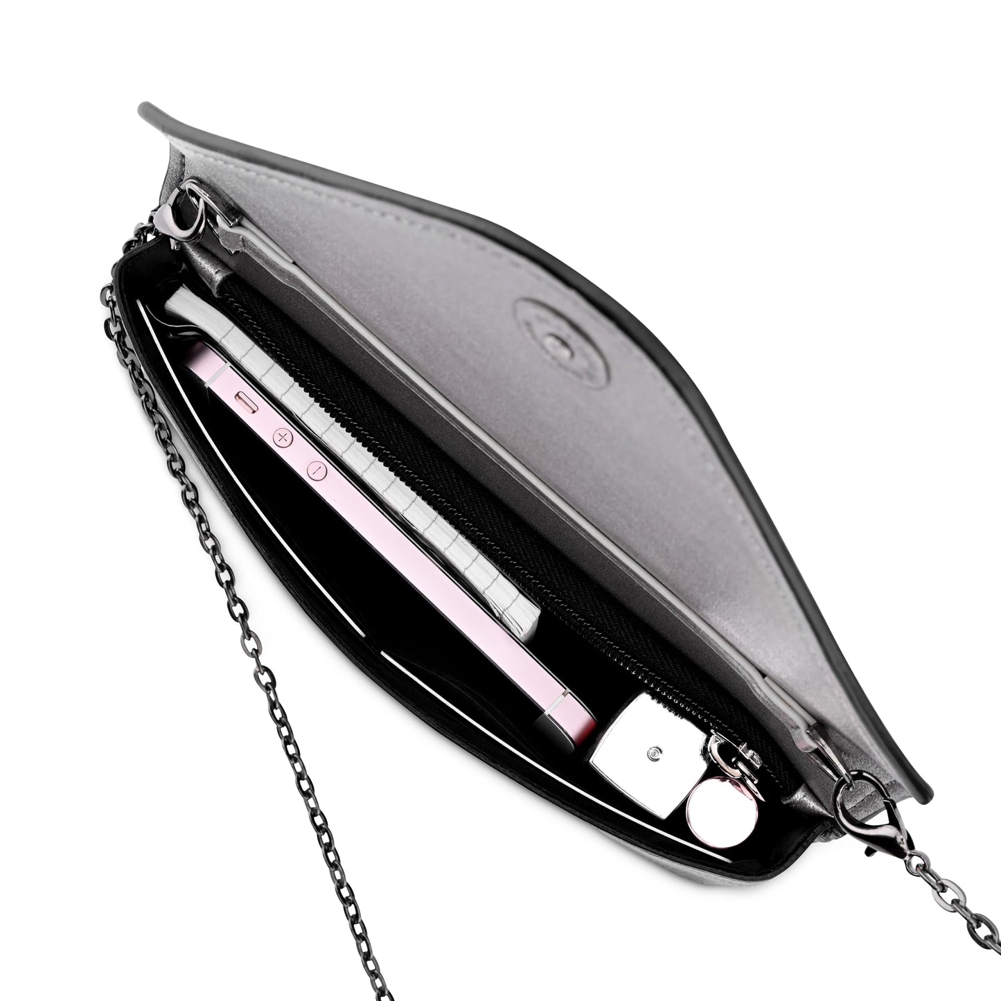 Fastrack Women Convertible Clutch with Metal Chain
