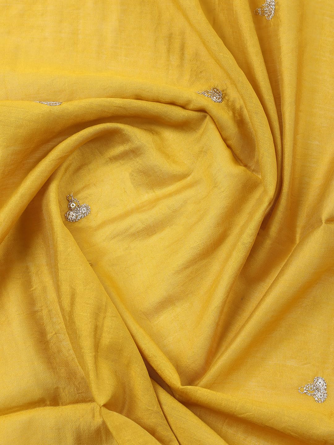 Meena Bazaar Printed Cotton Unstitched Kurta with Bottom & Dupatta