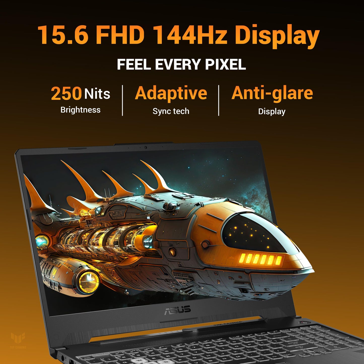 ASUS TUF A15 (2025), AMD Ryzen 7 7445HS,RTX 3050-4GB,75W TGP,16GB DDR5(Upgradeable Upto 64GB) 512GB SSD,FHD,15.6",144Hz,RGB Keyboard,Windows 11,Graphite Black,2.3 Kg FA506NCG-HN199W, Gaming Laptop