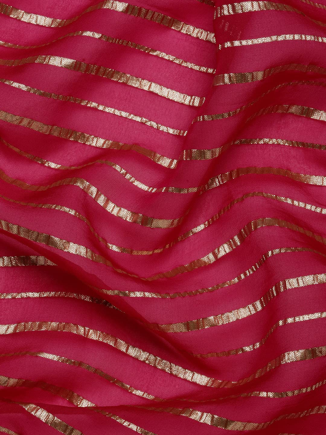 MOHEY Saree, All Over Jaal, Bordered Saree with Blouse Piece Georgette Weaved Saree (Pink)