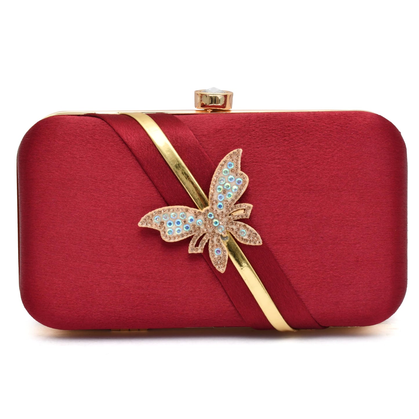 For The Beautiful You Butterfly Women's Clutch (Maroon1)