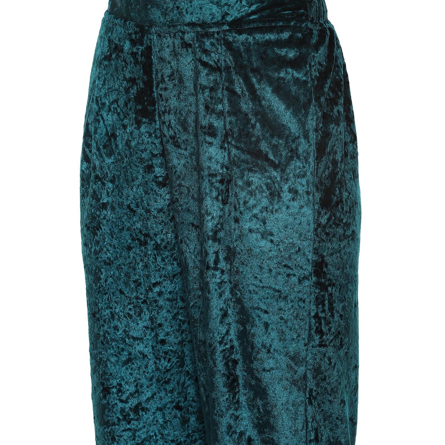 BIBA Women EMBROIDERY STRAIGHT SALWAR KURTA DUPATTA(SKDVELVET E9314_TEAL_42)