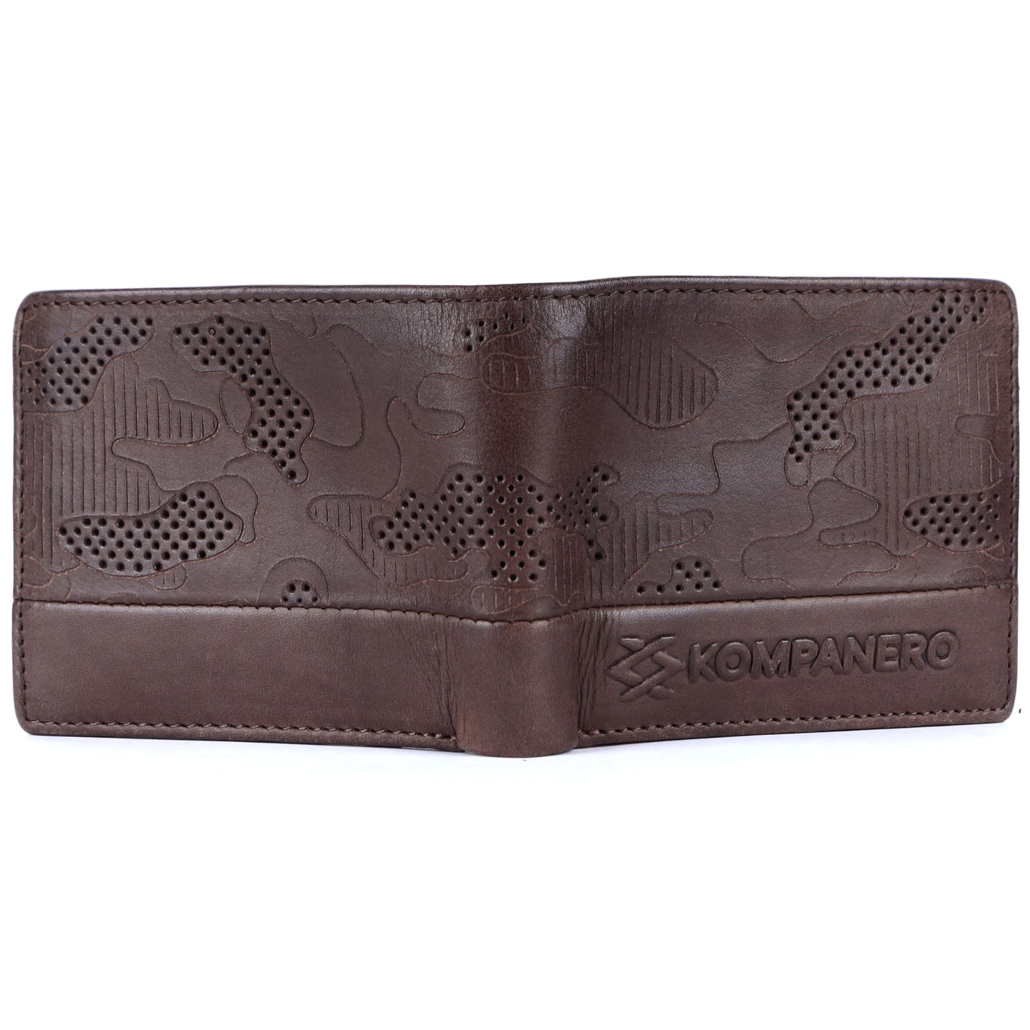 KOMPANERO Genuine Leather Wallet (C-13223-DARK Brown)