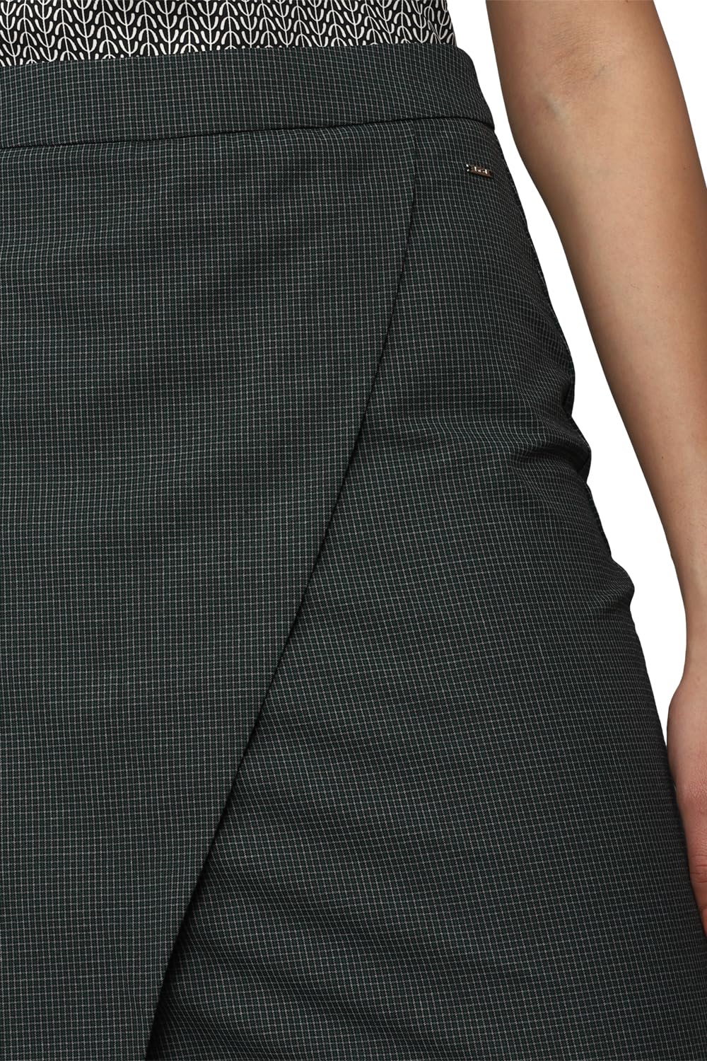 Allen Solly Polyester Blend Western Skirt Grey