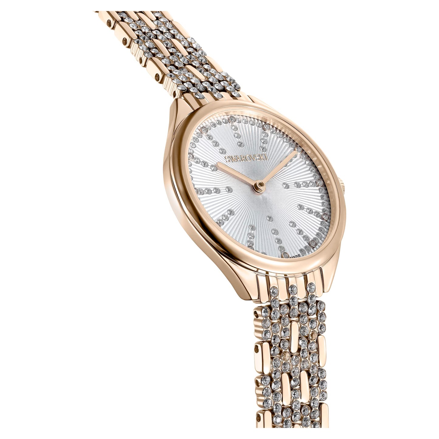 Swarovski Attract Watch, Swiss Made, Pavé, Crystal Bracelet, Gold Tone, Champagne Gold-Tone Finish