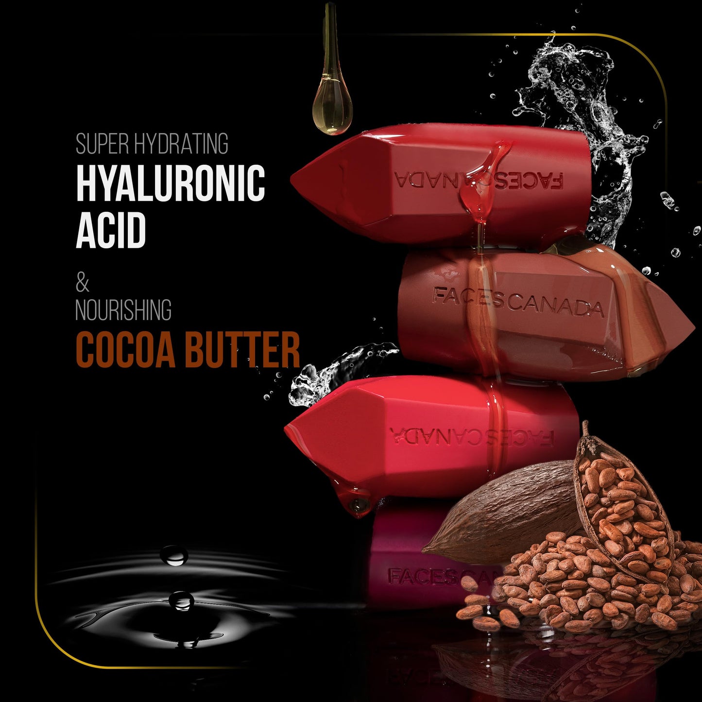 FACES CANADA Matte Mania Makeup Kit - Kajal (0.35g) + Lipstick (4.2g) + Compact (9g) + Mascara (9.5ml) + Beauty Blender | Pack of 5 | Makeup Kit For Women