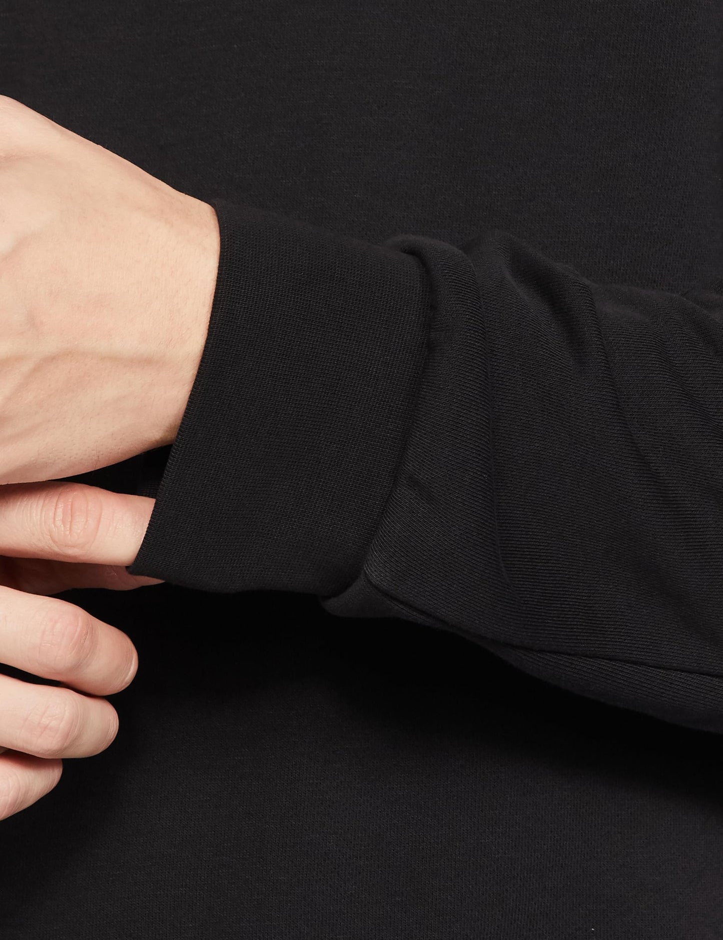 Adidas Men Cotton M BL SWT Sports Sweatshirts Black,(S)