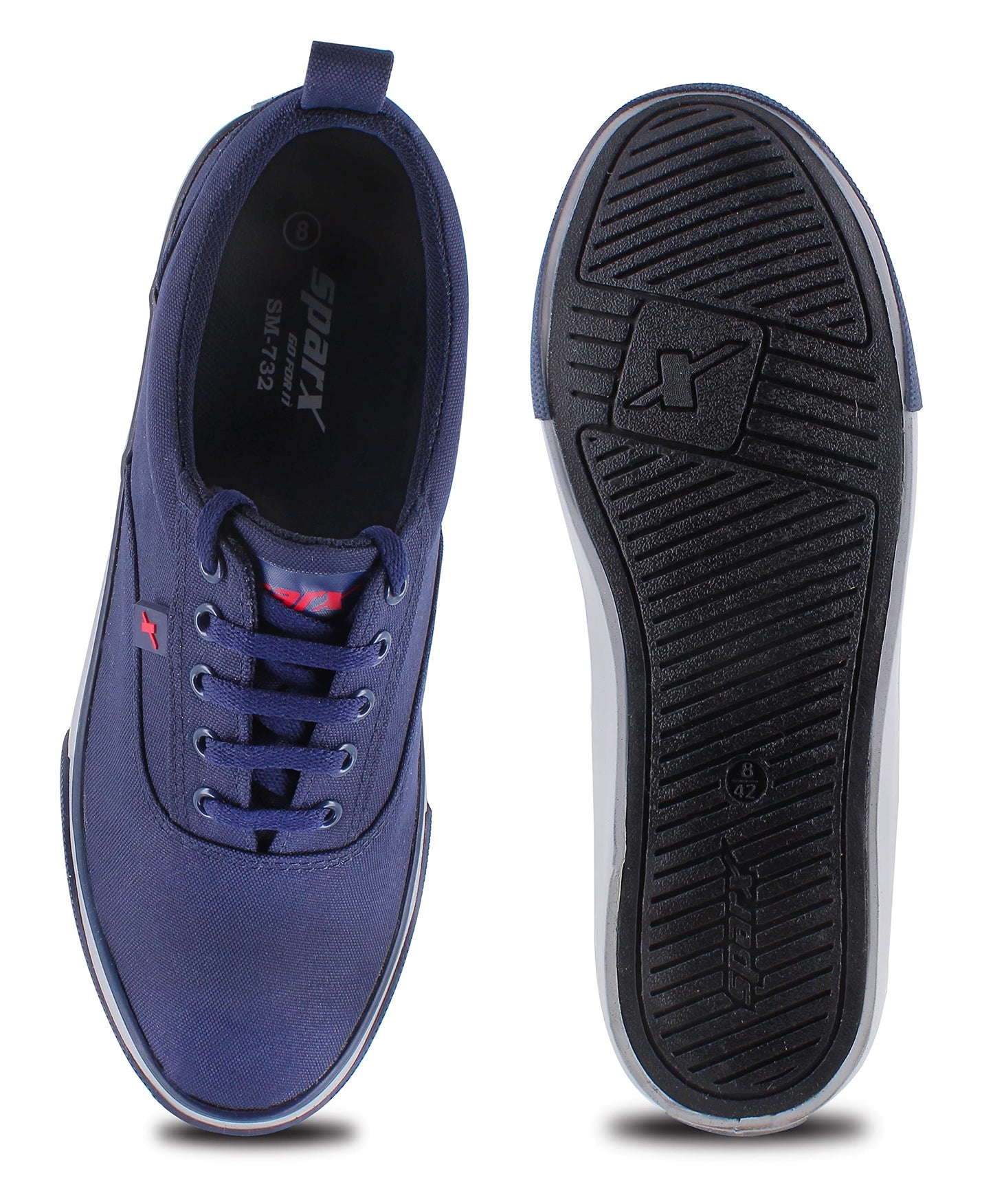 SPARX Men SM-732 Navy Blue Red Casual Shoes (SC0732G_NBRD_0006)