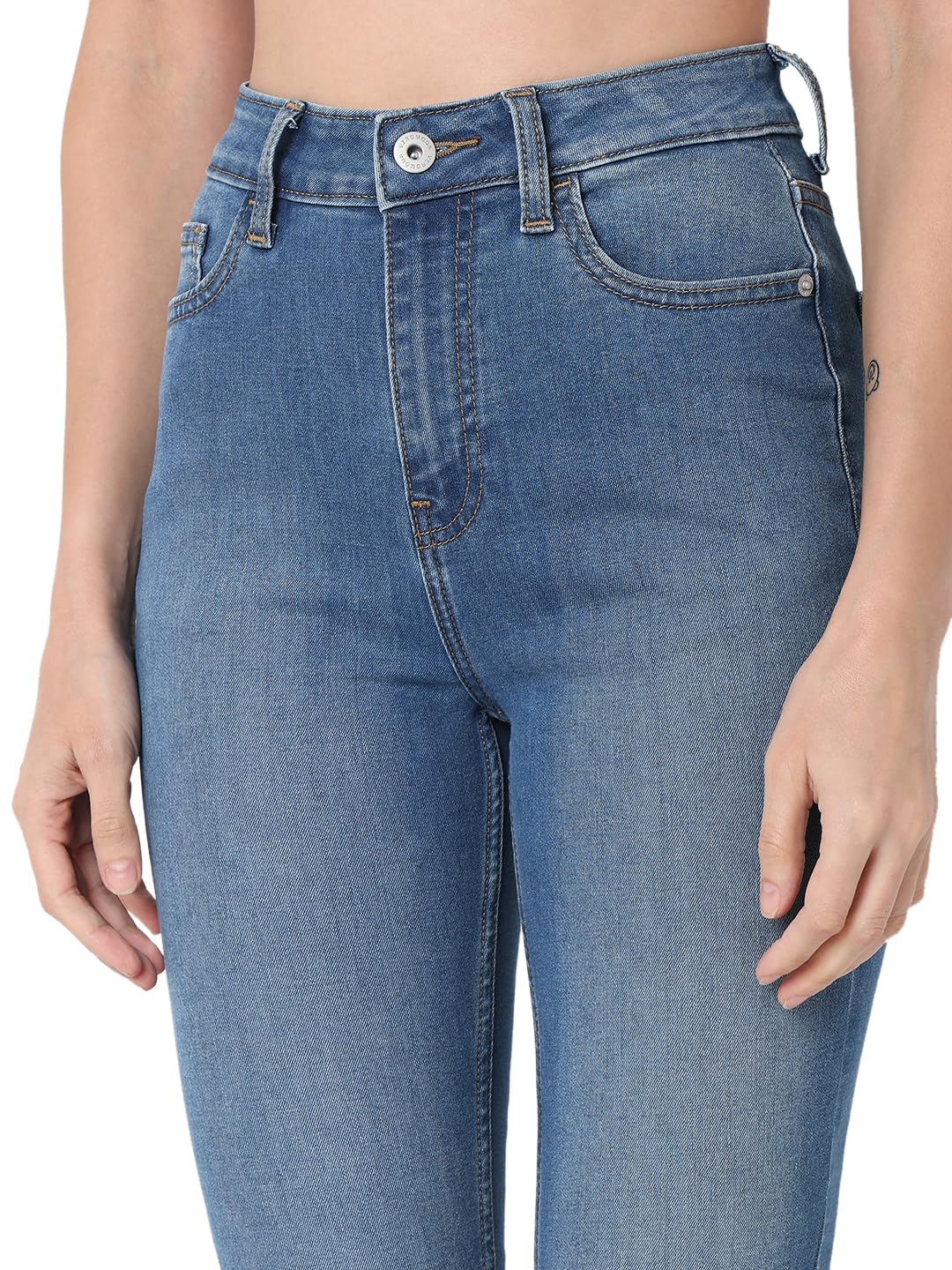 VERO MODA Women's Regular Jeans (10313951-Medium Blue Denim_Medium