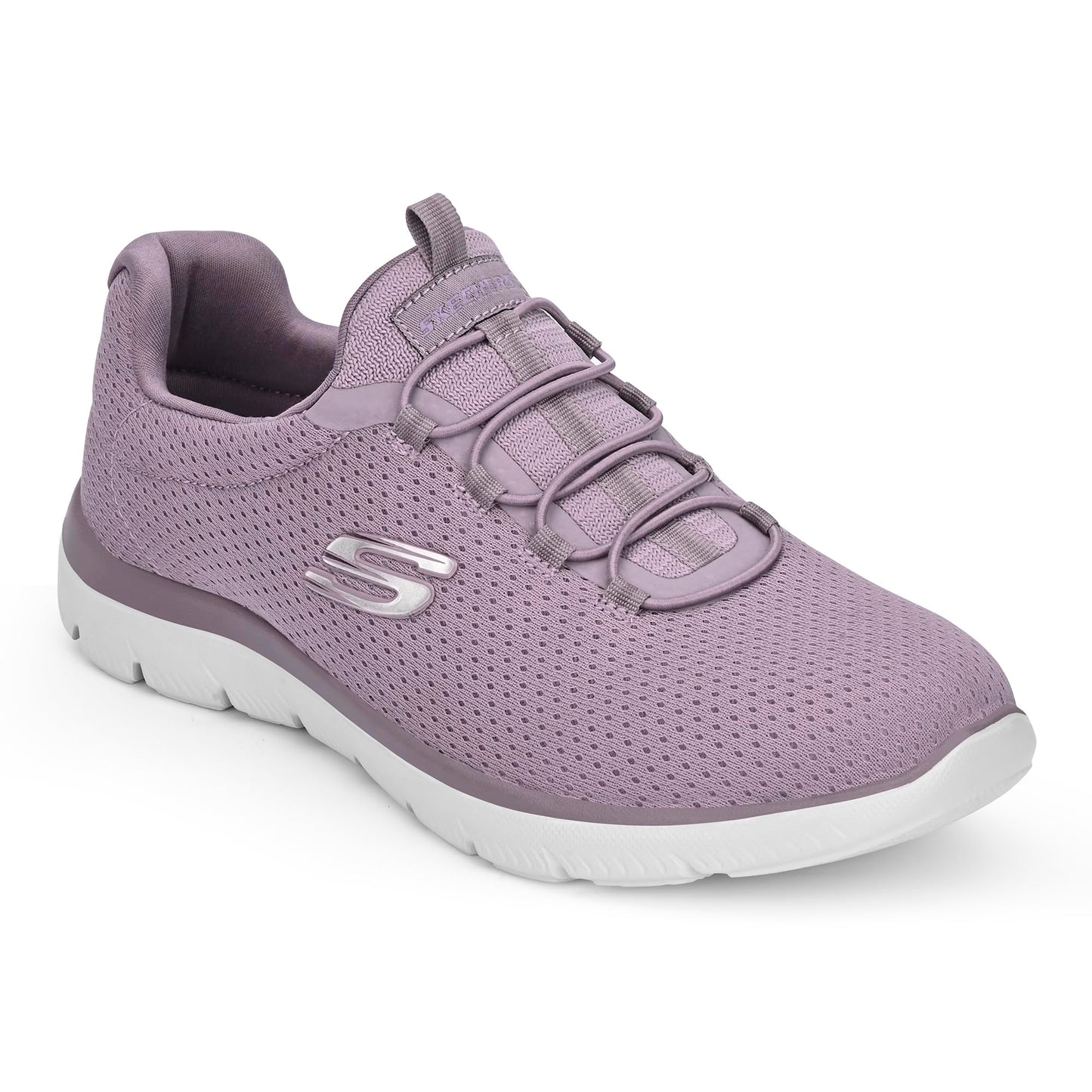 Skechers Womens Summits Lavender Casual Lace Up Shoe