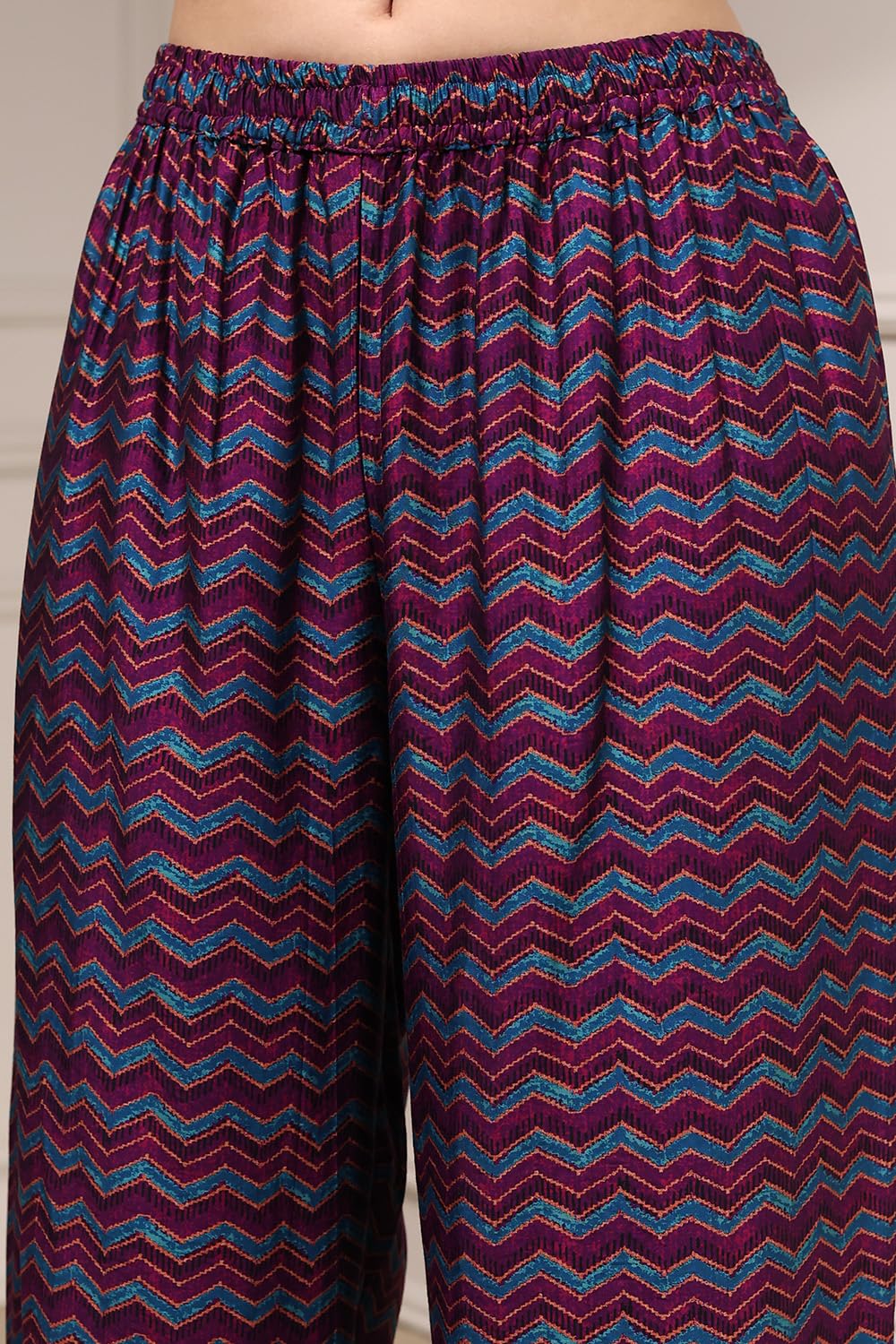 Biba Women's Rayon Kurta, Bottom, Dupatta (SKDRSTELE30316AW25PUR