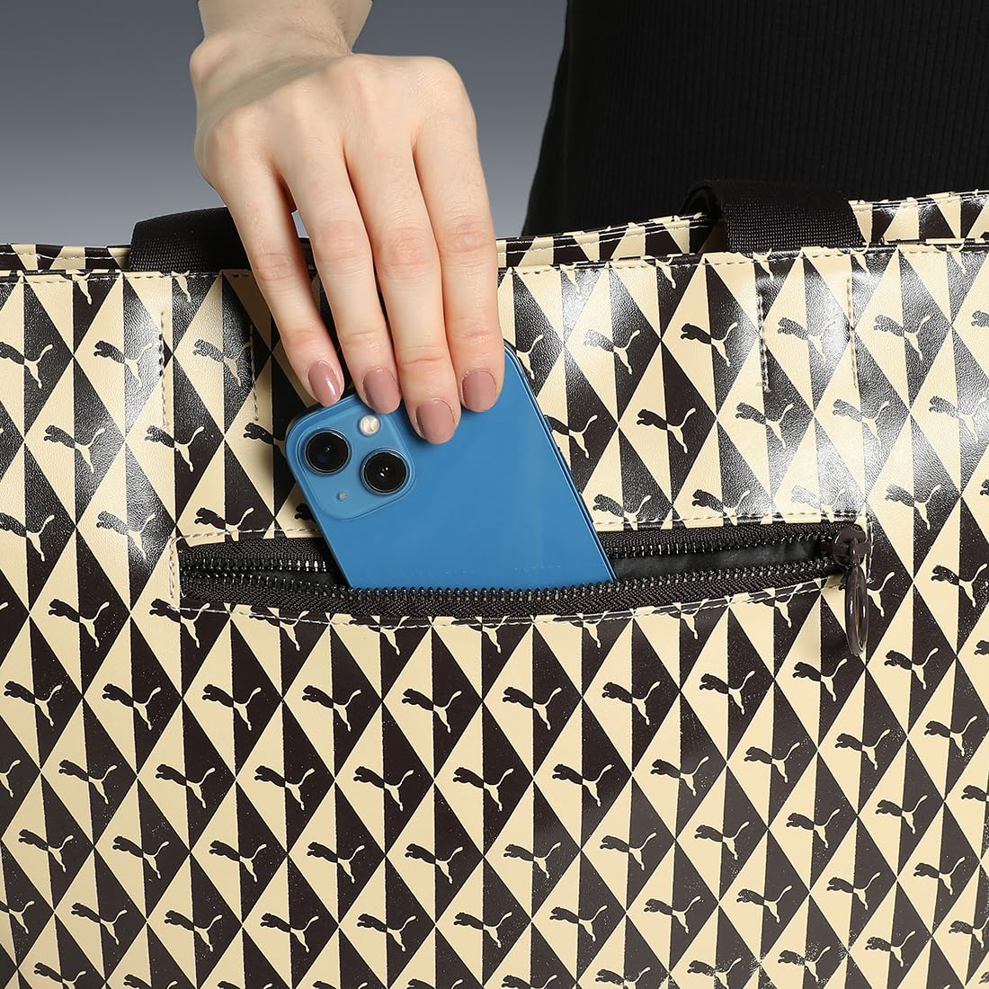 PUMA , Women, CA PRO Tote Bag, Chocolate-Toasted Almond-AOP, (9189801)