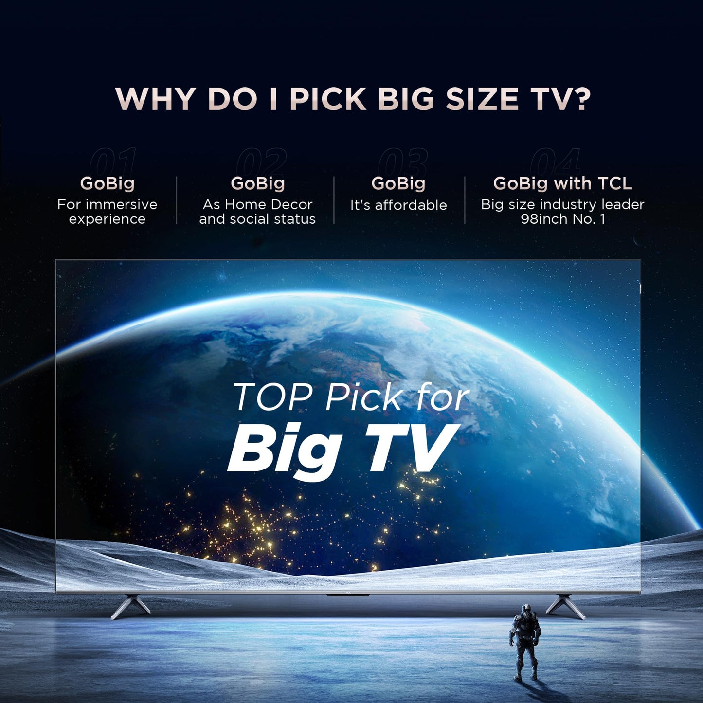 TCL 189 cm (75 inches) Metallic Bezel-Less Series 4K Ultra HD Smart LED Google TV 75V6B (Black)
