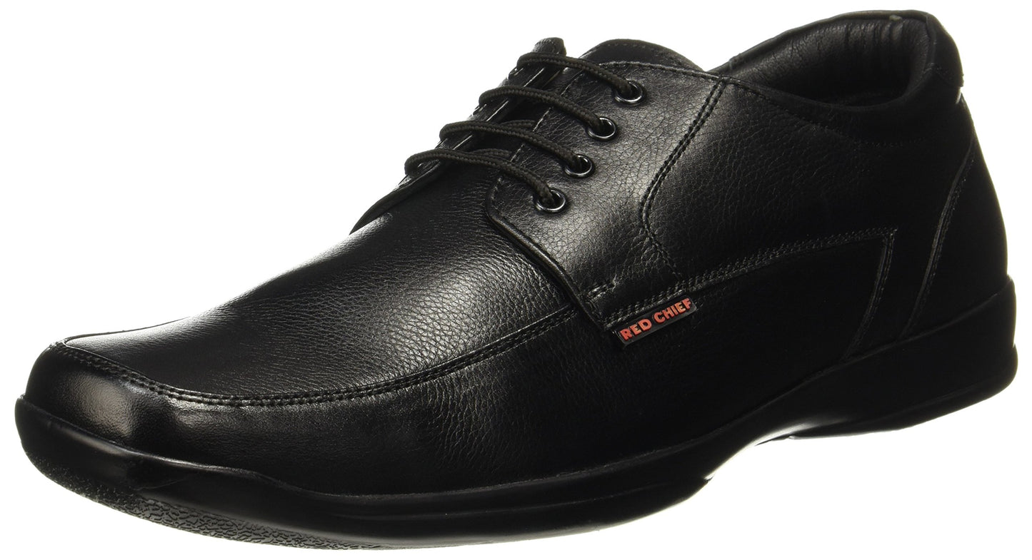 Red Chief Derby Lace Up | Men's Formal Shoes for Office | Black | PU Sole